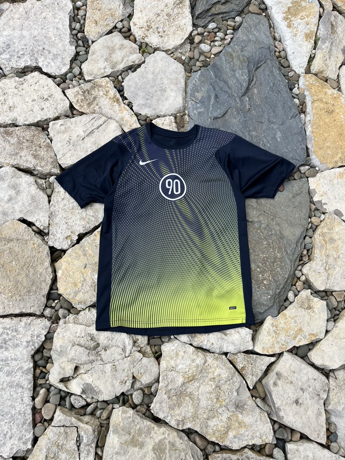 Nike × Vintage Vintage 90s Nike Total 90 y2k soccer jersey tee hype t-shirt Size US S / EU 44-46 / 1 - 1 Thumbnail