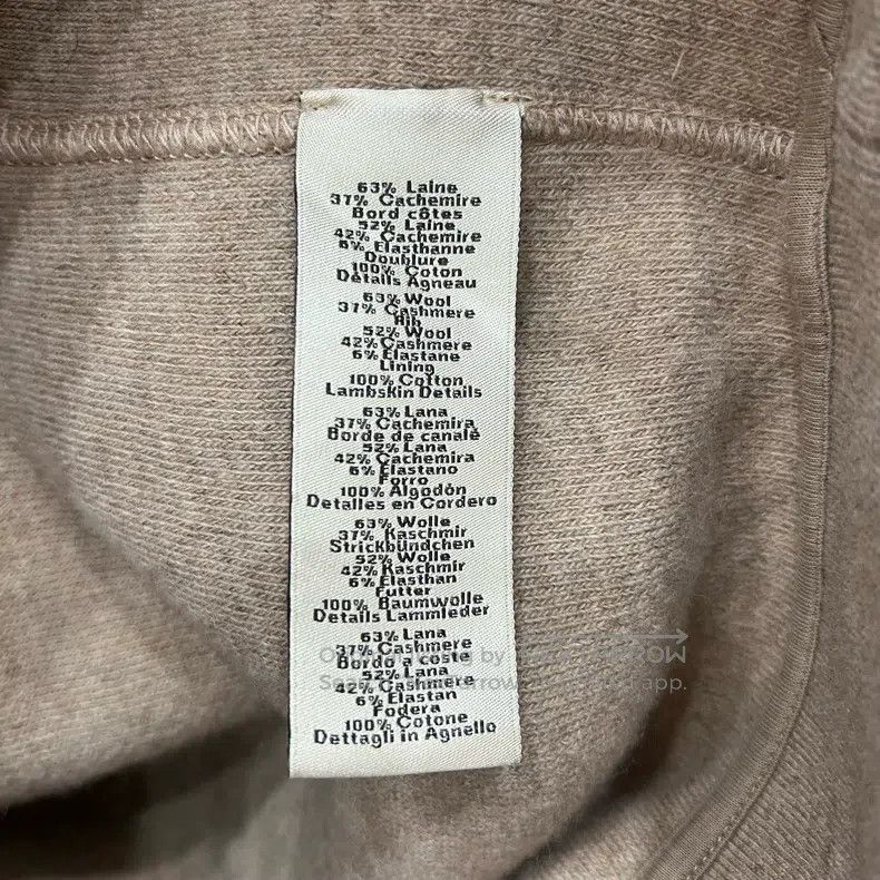 Hermes Hermes Gray lamb fur pocket sweatshirt Size US XL / EU 56 / 4 - 5 Thumbnail