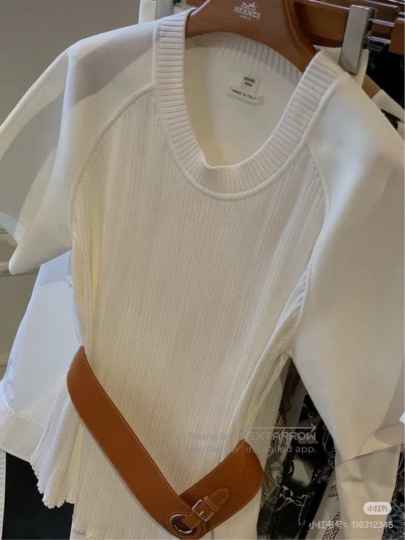 Hermes Hermes Knitted pendant short sleeve 22 Spring/Summer Size XXS / US 00 / IT 34 - 9 Thumbnail