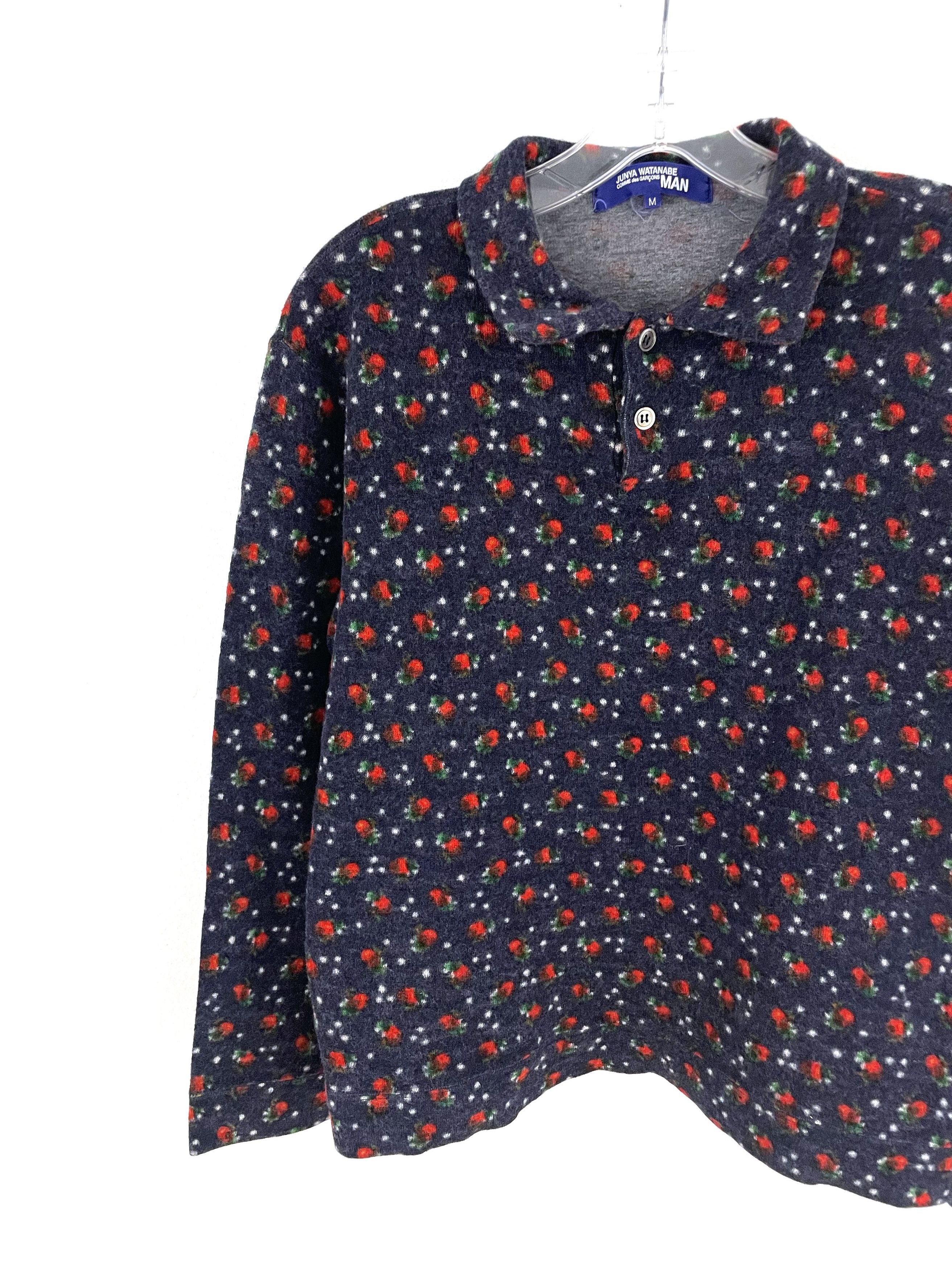 Junya Watanabe 2002 Floral Wool Buttonup Size US S / EU 44-46 / 1 - 4 Thumbnail