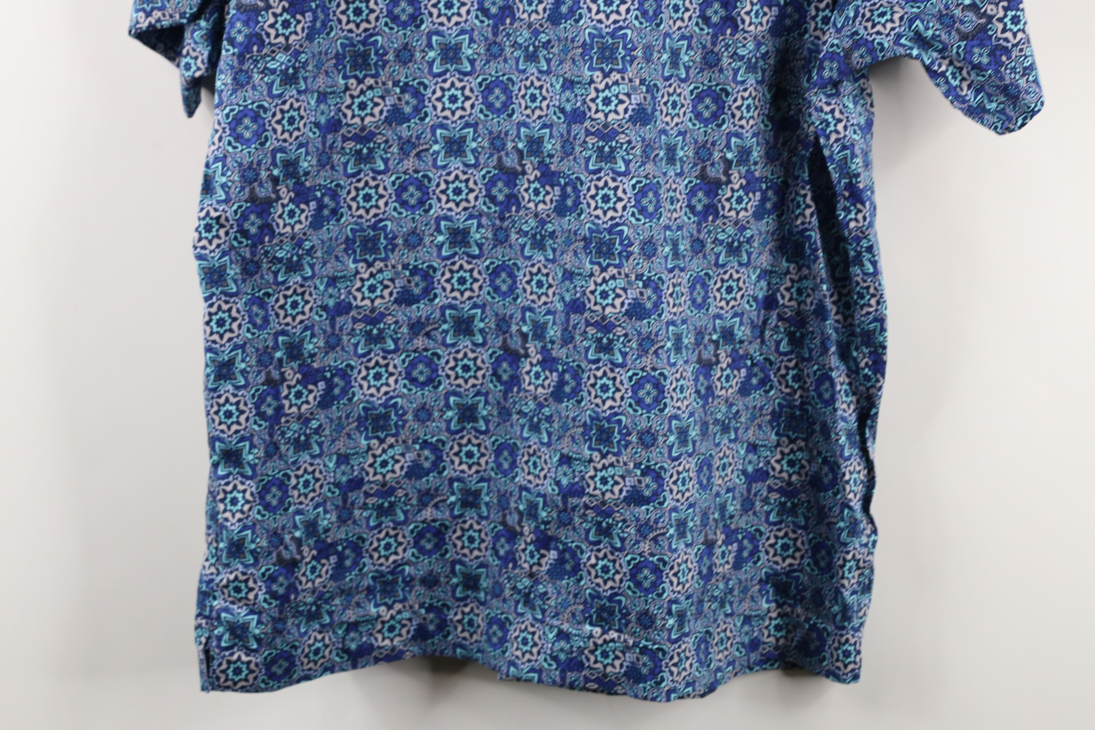Vintage New Hart Schaffner Marx Geometric Flower Button Shirt Size US L / EU 52-54 / 3 - 10 Thumbnail