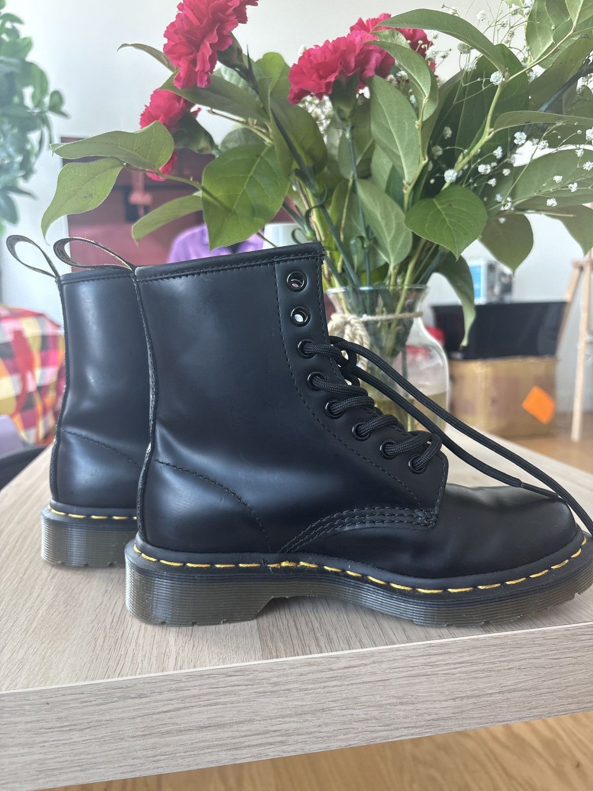 Dr. Martens SMOOTH LEATHER LACE UP BOOTS Size US 5 / IT 35 - 6 Thumbnail