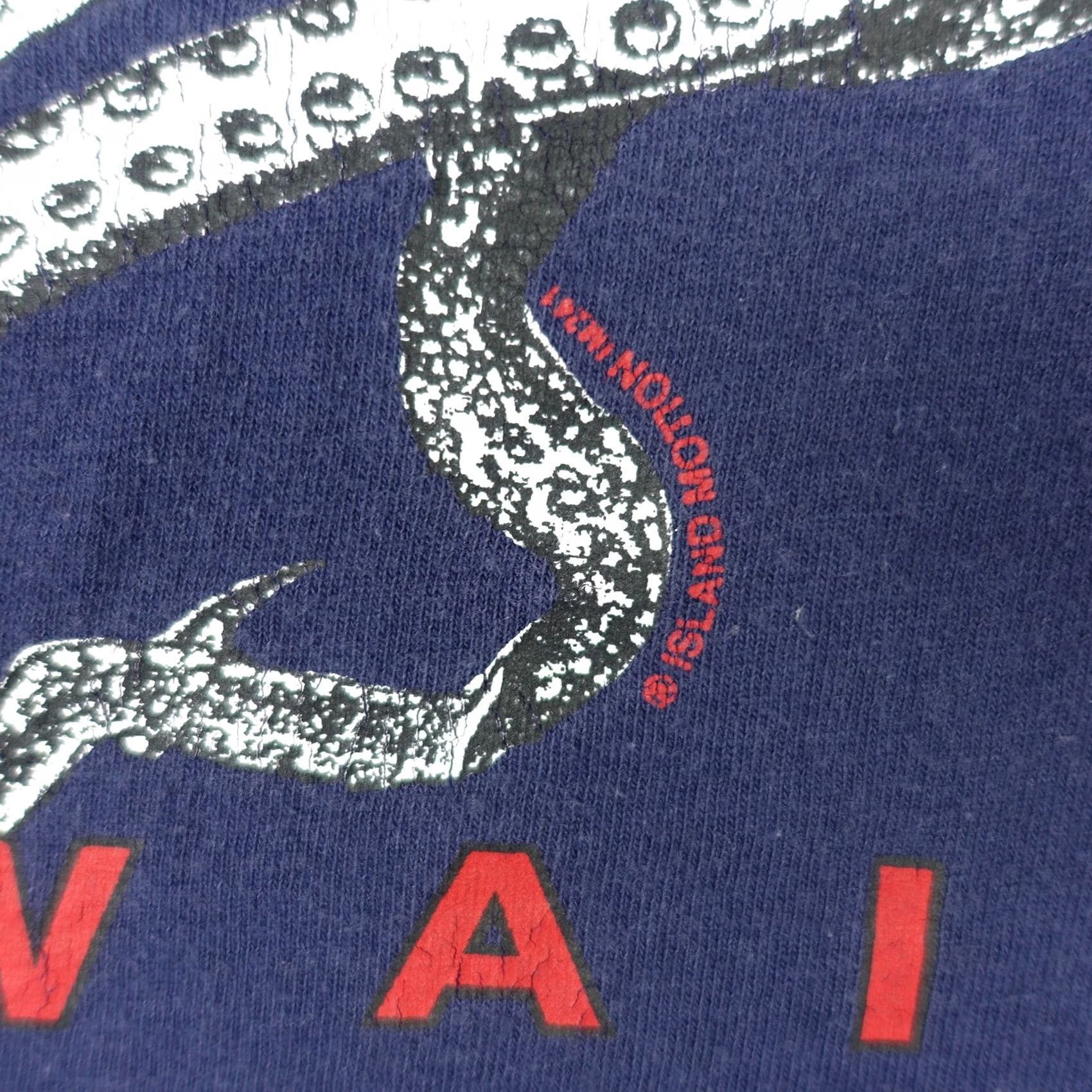 Soffe VINTAGE Soffe Shirt Mens Small Blue Octopus Island Motion Tee VTG Size US S / EU 44-46 / 1 - 7 Thumbnail