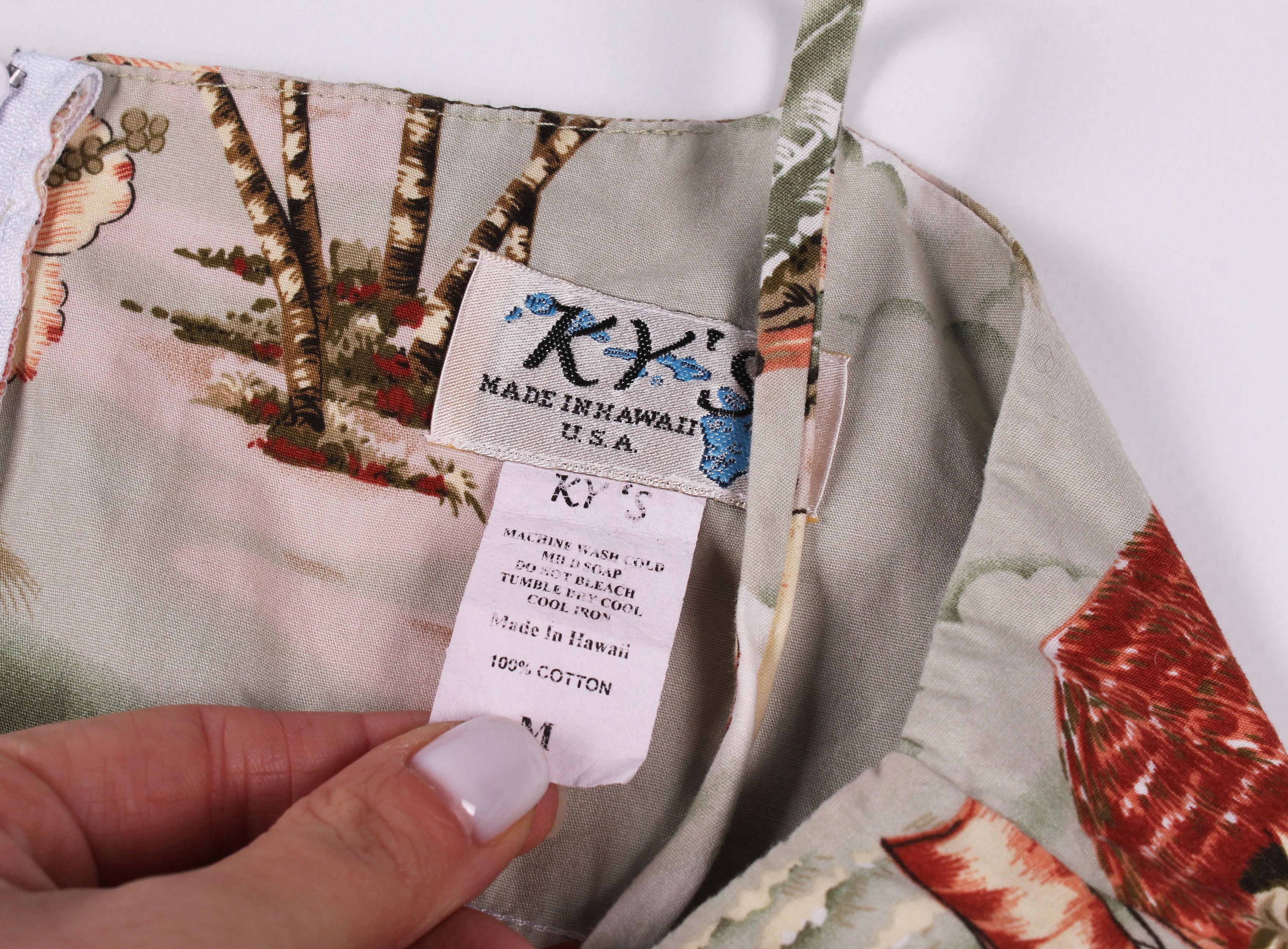 Vintage Vintage KY'S Hawaiian Printed Mini Dress Size M / US 6-8 / IT 42-44 - 7 Thumbnail