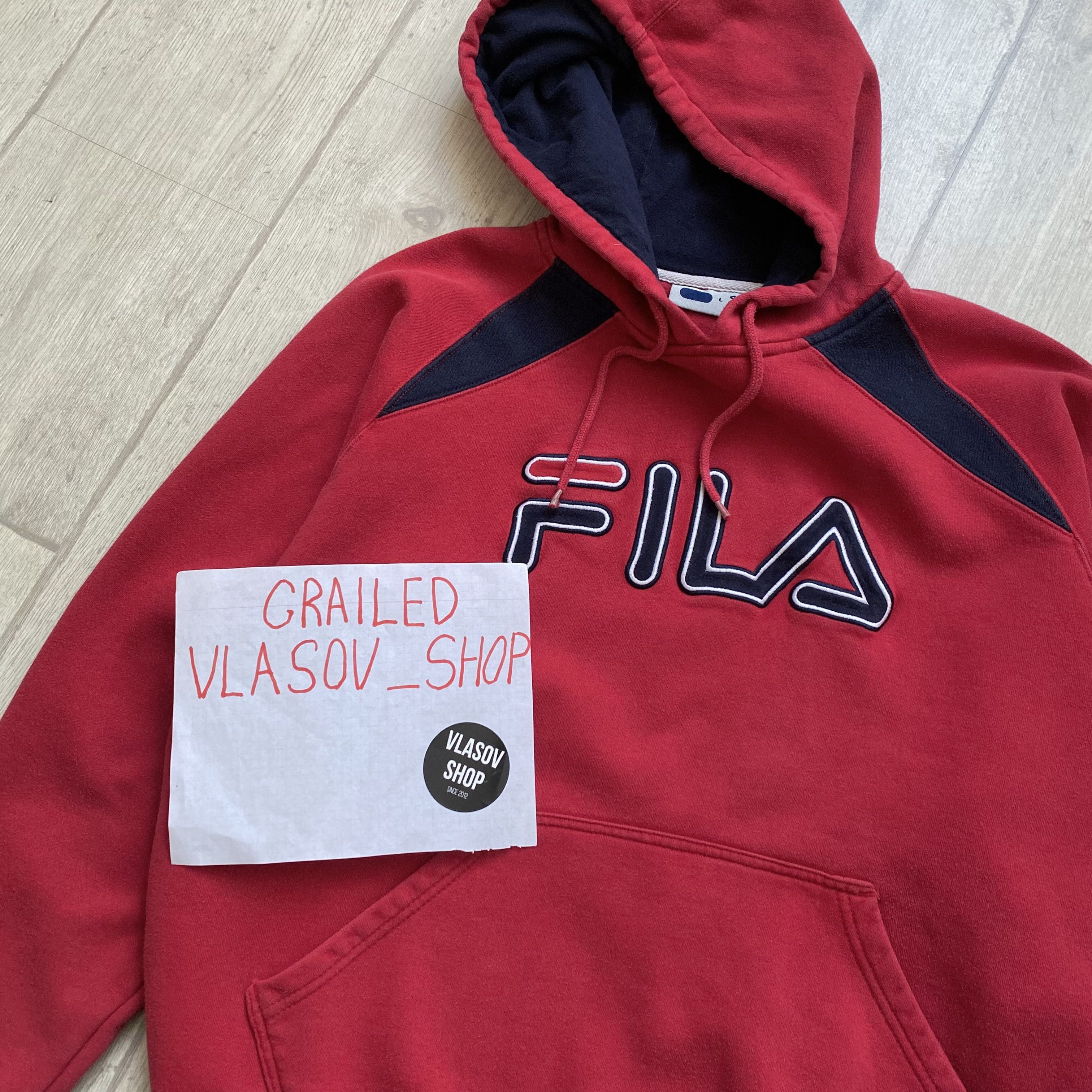 Fila 🔥 90s Vitage Fila Boxy Hoodie Embrodery Big Logo Size US M / EU 48-50 / 2 - 11 Thumbnail