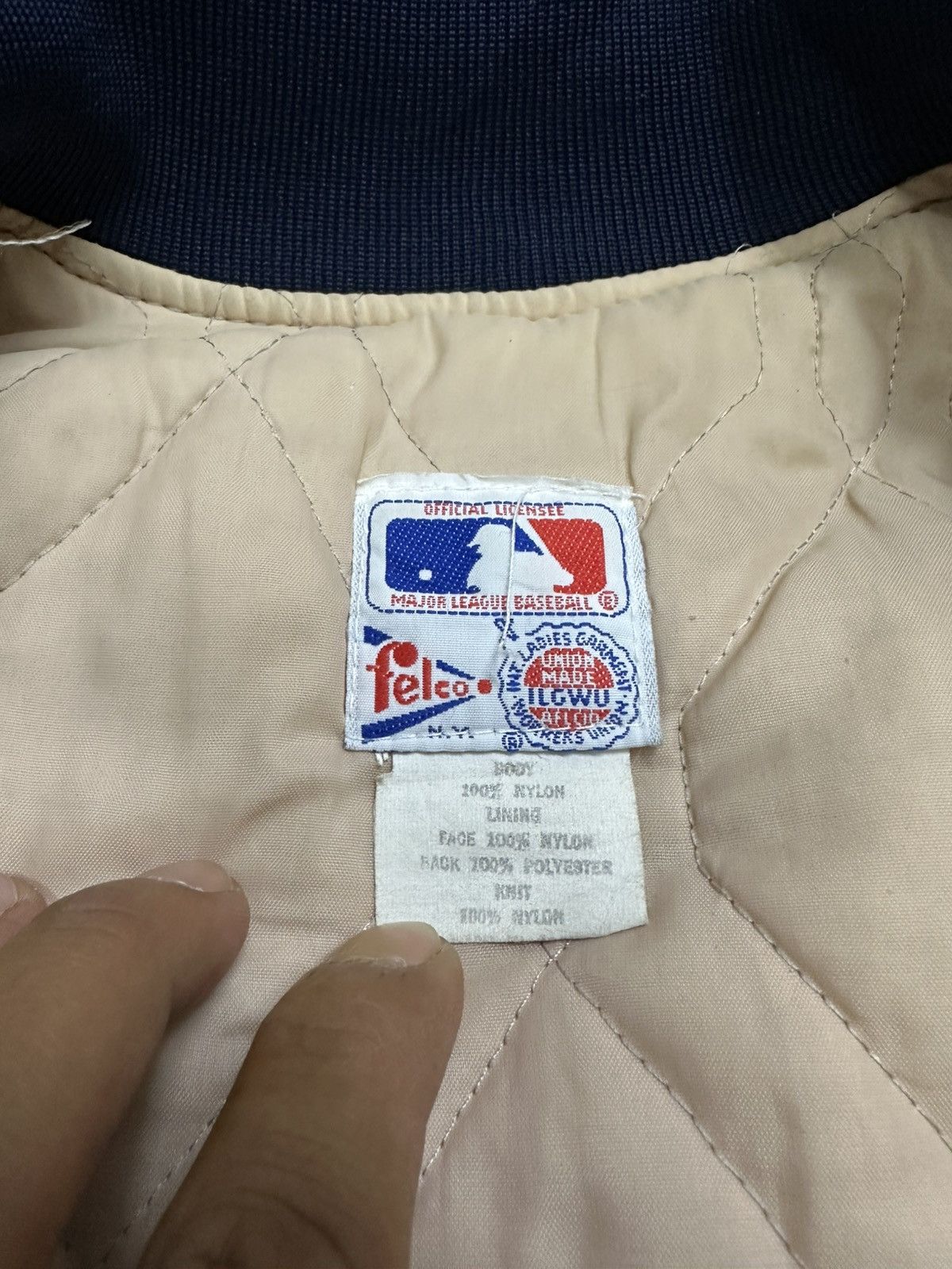 New York Yankees Vintage 80s New York Yankees By MLB Felco Varsity Jacket Size US M / EU 48-50 / 2 - 8 Thumbnail