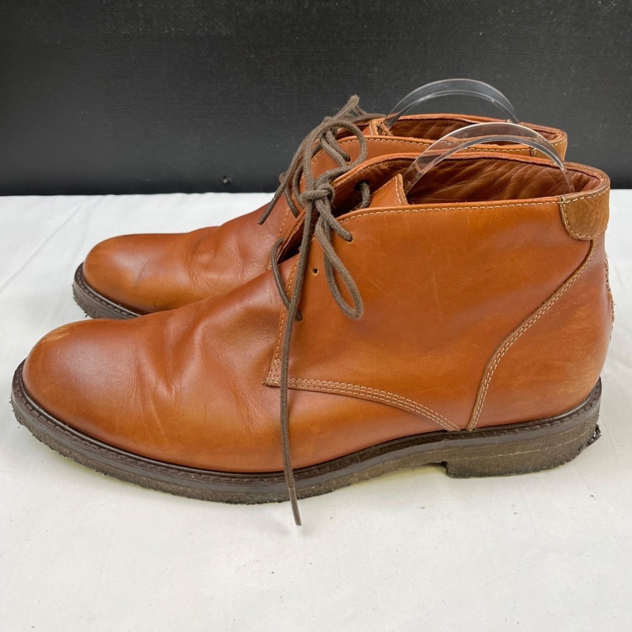 Johnston & Murphy Johnston & Murphy Men's Brown Dress Shoes/Boots Sz 9M SKU 44 Size US 9 / EU 42 - 3 Thumbnail
