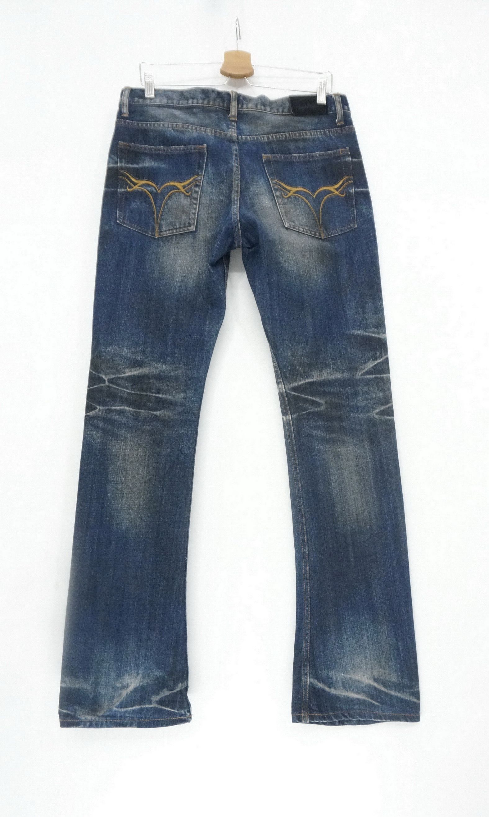 BUFFALO BOBS Dope 🔥 JACKROSE Flared Distressed Jeans Size US 33 - 2 Thumbnail