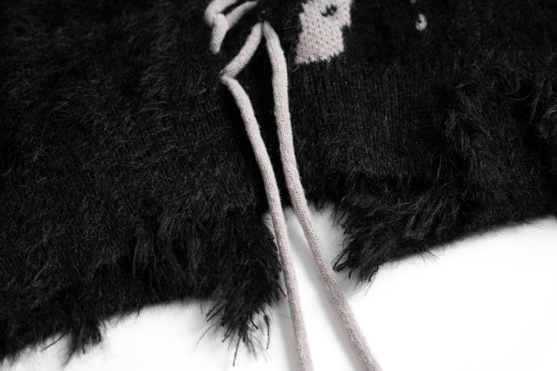 Designer × Japanese Brand Turtleneck Ripped Hole String Sweater Size US M / EU 48-50 / 2 - 8 Thumbnail