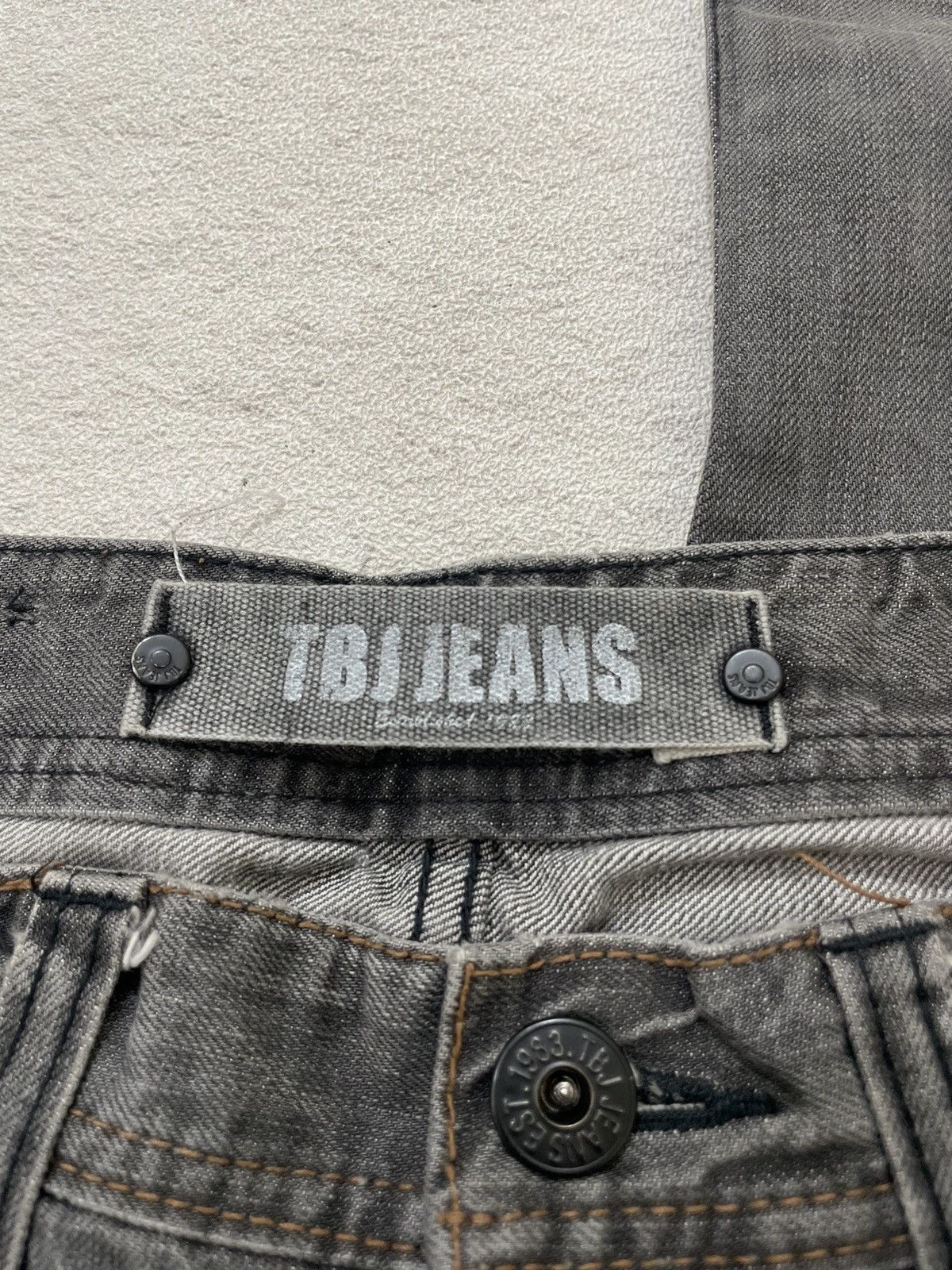 Japanese Brand 2000s TBJ Semantic Denim Y2K Stonewash Size US 27 - 8 Thumbnail