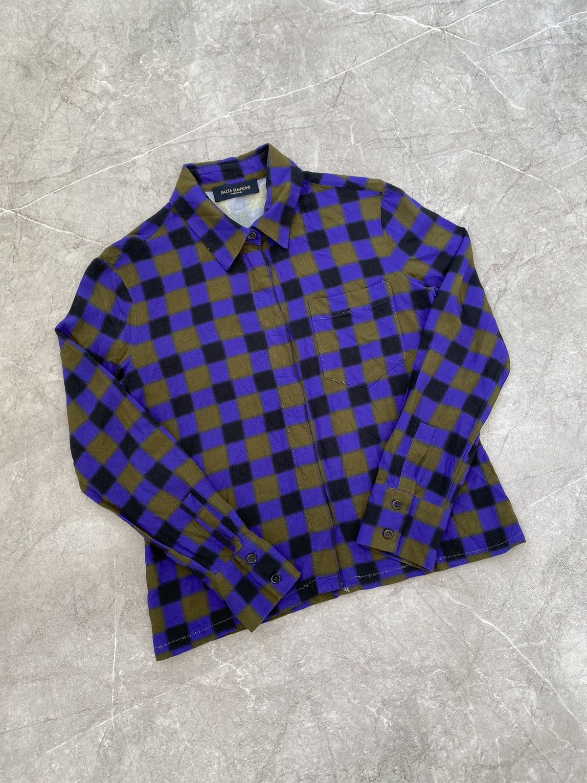 Piazza Sempione Piazza Sempione Long Sleeve Shirt Button Up Made in Italy Size S / US 4 / IT 40 - 1 Thumbnail
