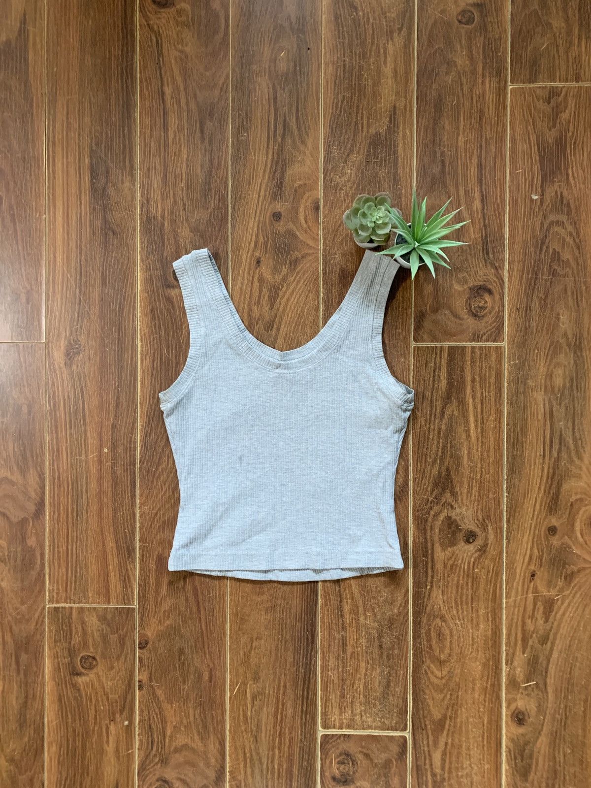 Nike × Vintage Nike Y2K Ribbed Tank Top Center Swoosh Size XS / US 0-2 / IT 36-38 - 6 Thumbnail