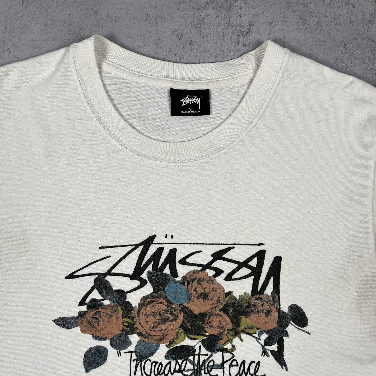 Stussy Vintage Stussy Rose big logo y2k T Shirt 90’s Size US S / EU 44-46 / 1 - 2 Thumbnail