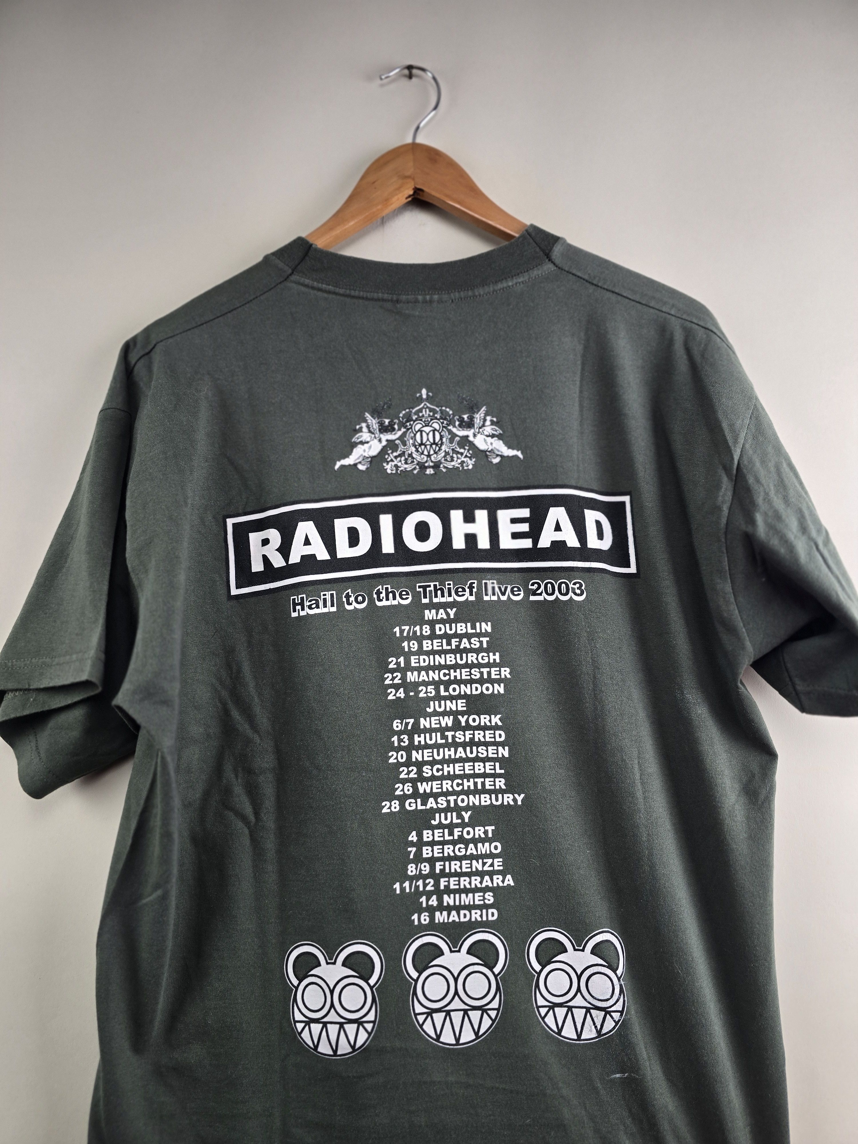 Band Tees × Vintage 2003 Radiohead Hail to the thief live L 21.5" 29" Size US L / EU 52-54 / 3 - 5 Thumbnail