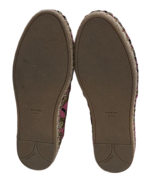 Prada PRADA Floral Design Espadrilles Pink 36 Size US 6 / IT 36 - 7 Thumbnail