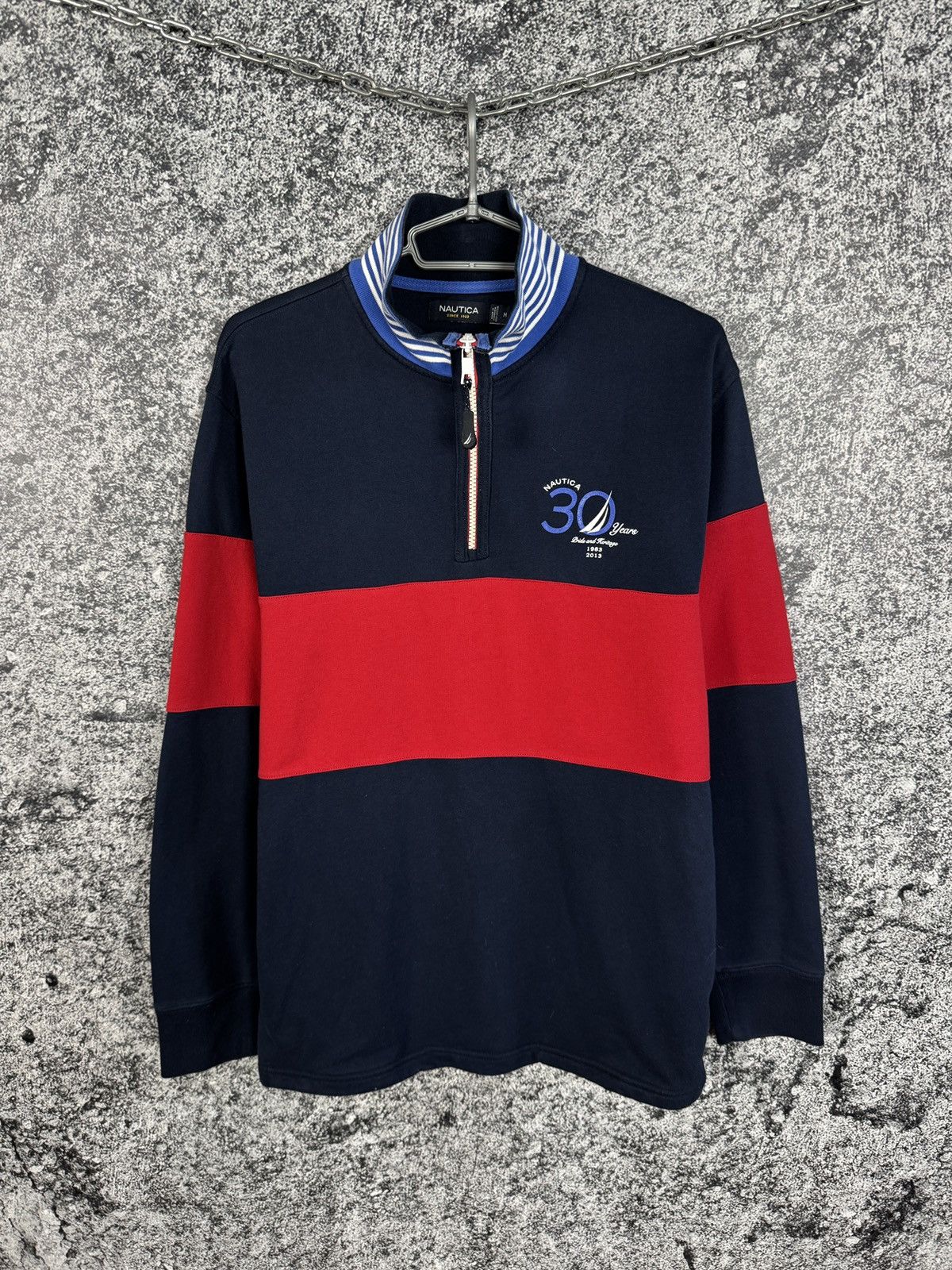 Nautica Nautica 30 Years Pride & Heritage 1/4 Zip Sweatshirt Size M Size US M / EU 48-50 / 2 - 1 Thumbnail