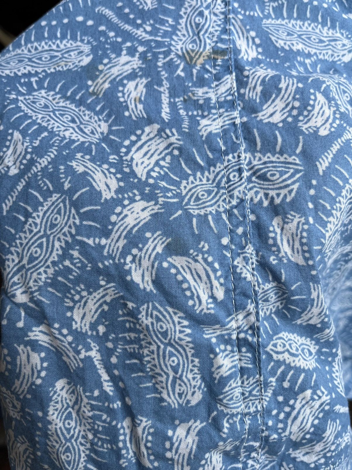 Mambo MAMBO Australia Men Blue Hawaiian Printed Button Up Shirt Size US L / EU 52-54 / 3 - 18 Thumbnail