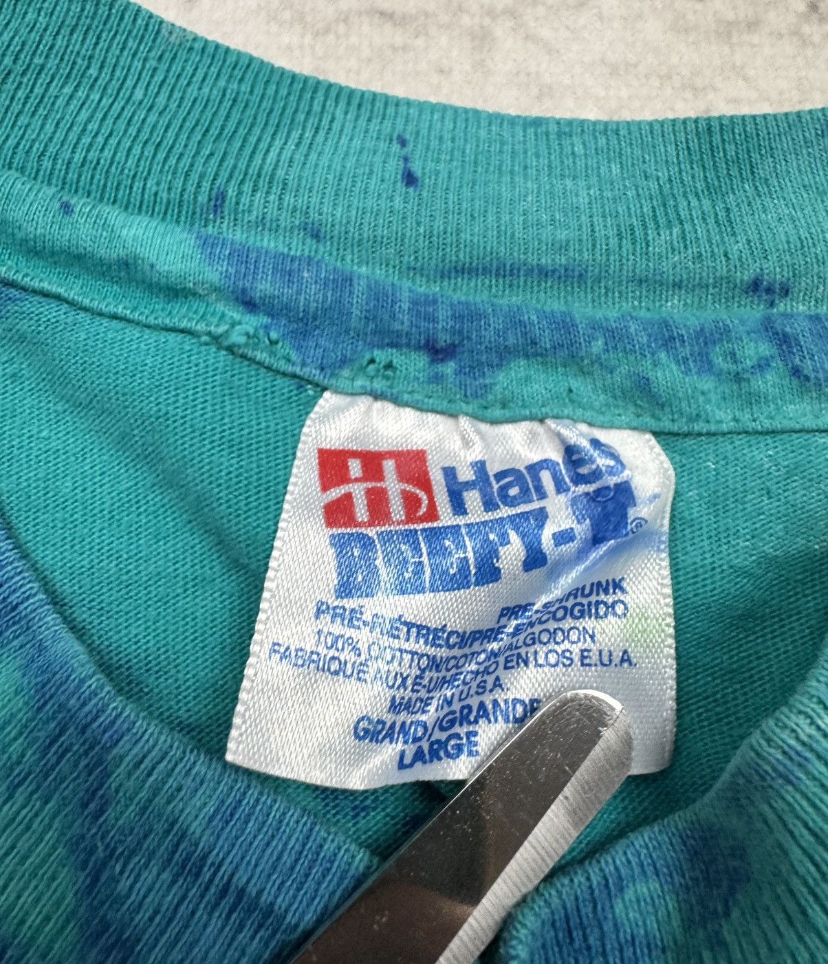 Hanes × Vintage Hanes Beefy Tee Arizona Beach single stitch 1993 full print Size US L / EU 52-54 / 3 - 6 Thumbnail