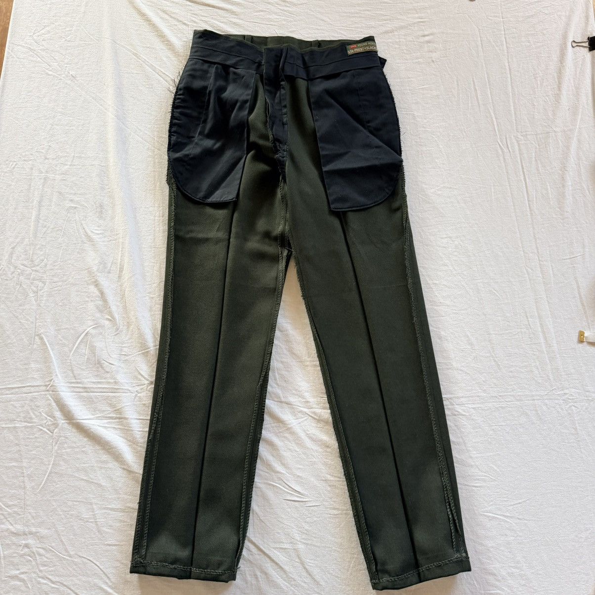 Levi's Vintage Clothing Vintage Levi’s Young Men's Sta-Prest 70s Olive Slacks Size US 30 / EU 46 - 3 Thumbnail