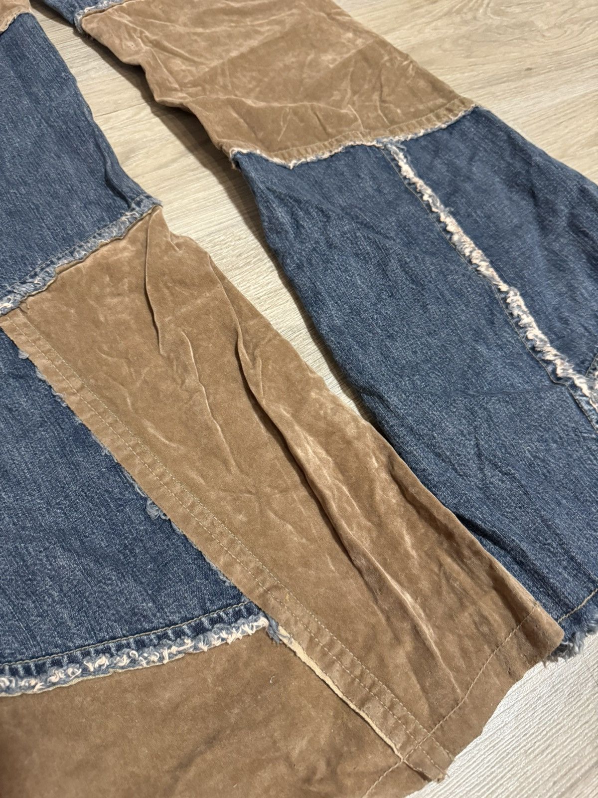 Japanese Brand × Vintage Vintage Patchwork Flare Pants 80s Size 30" / US 8 / IT 44 - 11 Thumbnail