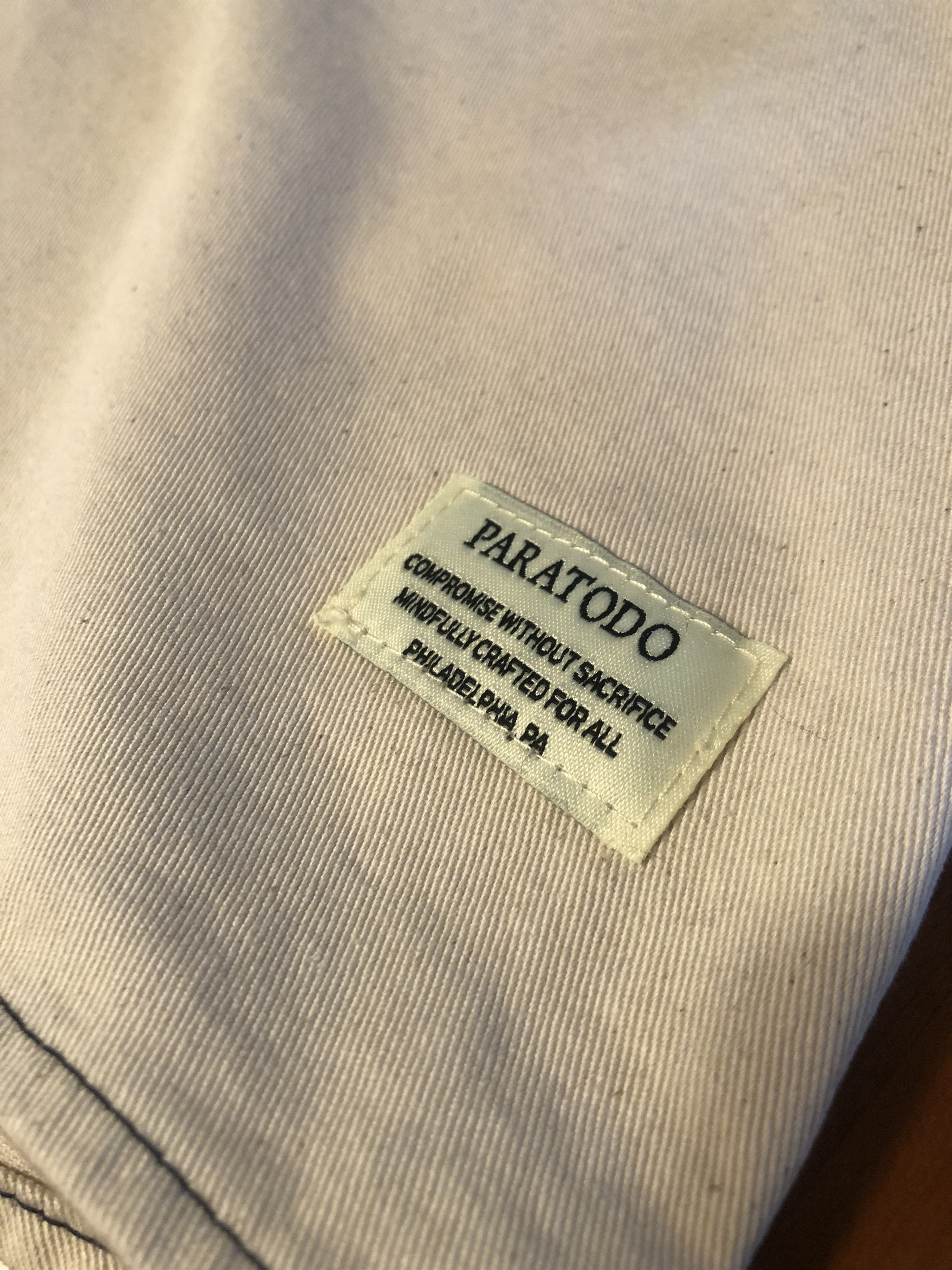 Vintage Paratodo Cream Denim Shirt Size US M / EU 48-50 / 2 - 6 Thumbnail