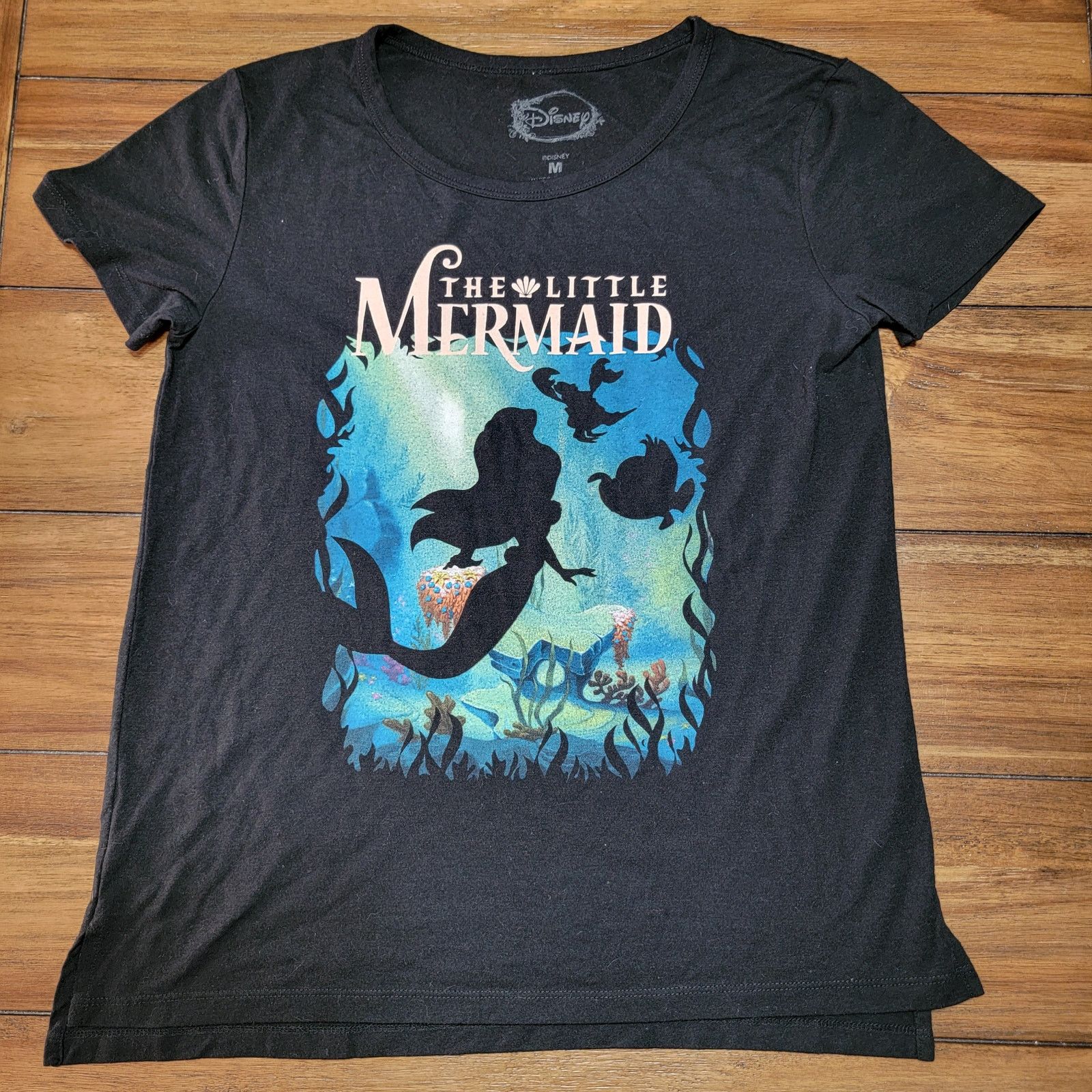 Disney Disney Little Mermaid Tee Mermaid Silhouette - Size Medium* Size M / US 6-8 / IT 42-44 - 1 Thumbnail