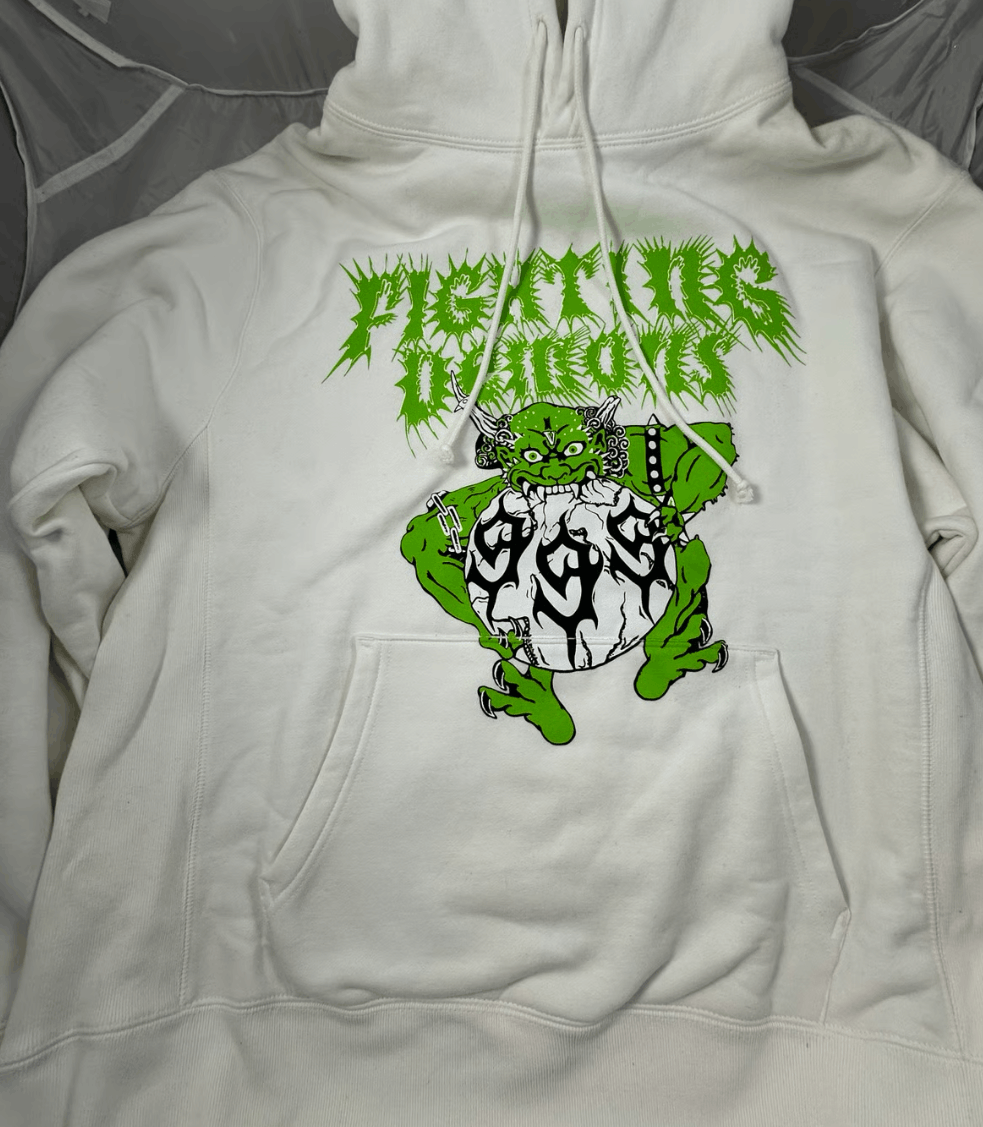 Vlone Juice WRLD x Vlone Green Fighting Demons 999 White Hoodie Size US XL / EU 56 / 4 - 3 Thumbnail