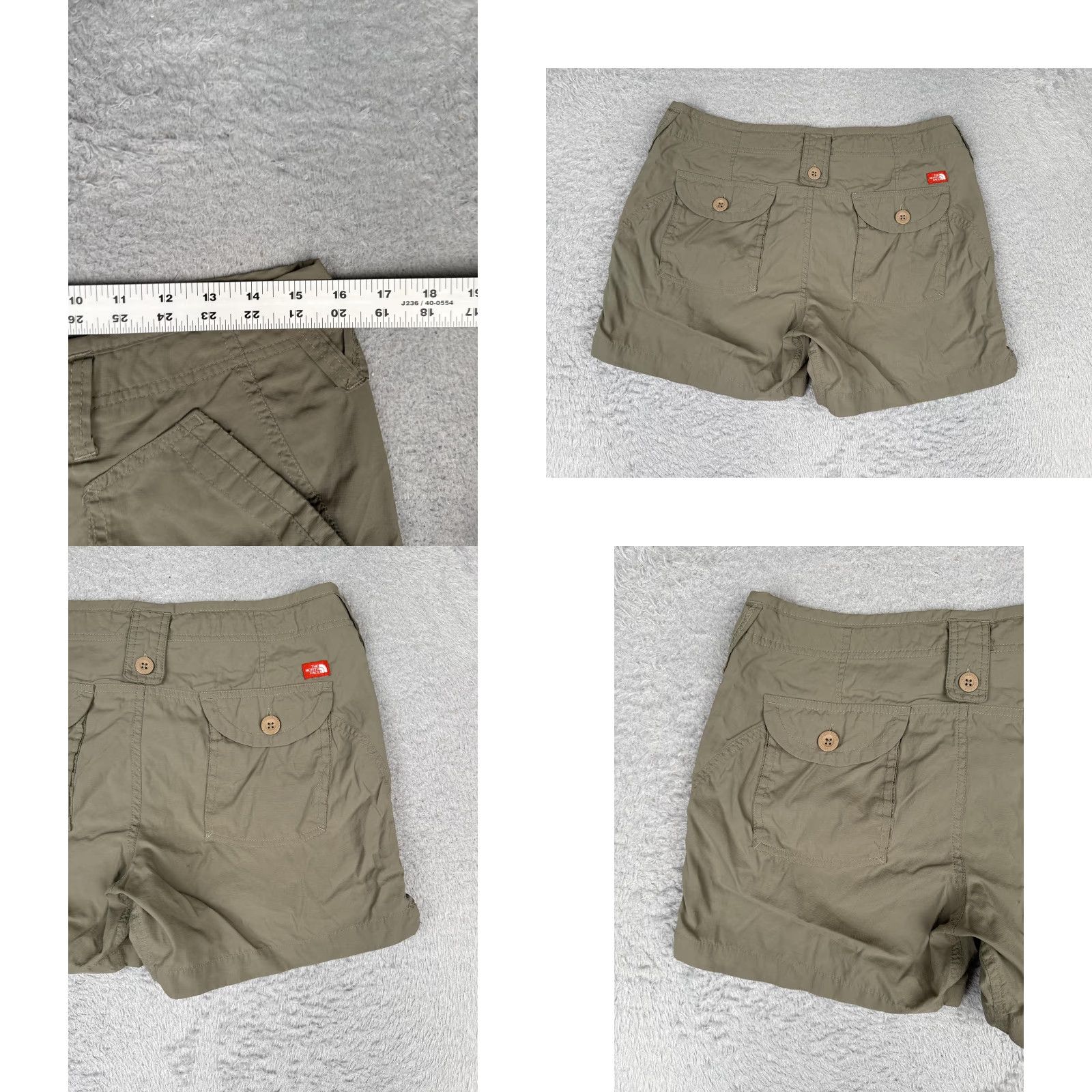The North Face The North Face Womens Cargo Shorts 10 Green Nylon Hiking Pockets Outdoor Casual Activewear Size 32" / US 10 / IT 46 - 9 Thumbnail