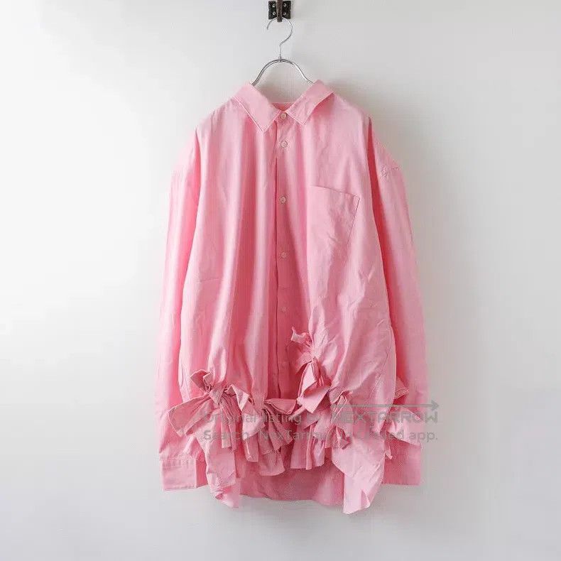 Comme des Garcons Comme Des Garcons Pink Bow Shirt Size S / US 4 / IT 40 - 1 Thumbnail