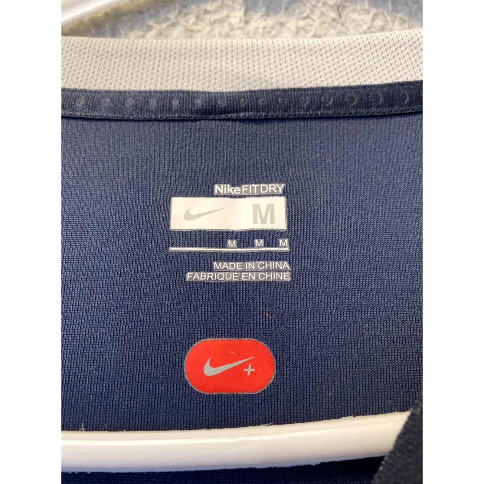 Nike Nike Men Activewear Top Medium Navy Logo Dri-fit Short Sleeve Crew Navy/Blue Logo Nike Dri-FIT T-Shirt Size US M / EU 48-50 / 2 - 6 Thumbnail