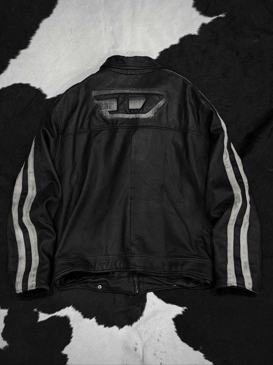 Diesel Vintage Diesel Distressed Leather Jacket Size US L / EU 52-54 / 3 - 4 Thumbnail