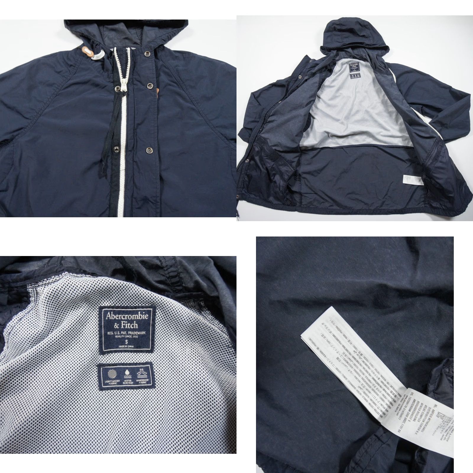 Abercrombie & Fitch VINTAGE Abercrombie & Fitch Jacket Mens Small Blue Full Zip Hooded Outdoor Adult Shirt Size US S / EU 44-46 / 1 - 8 Thumbnail