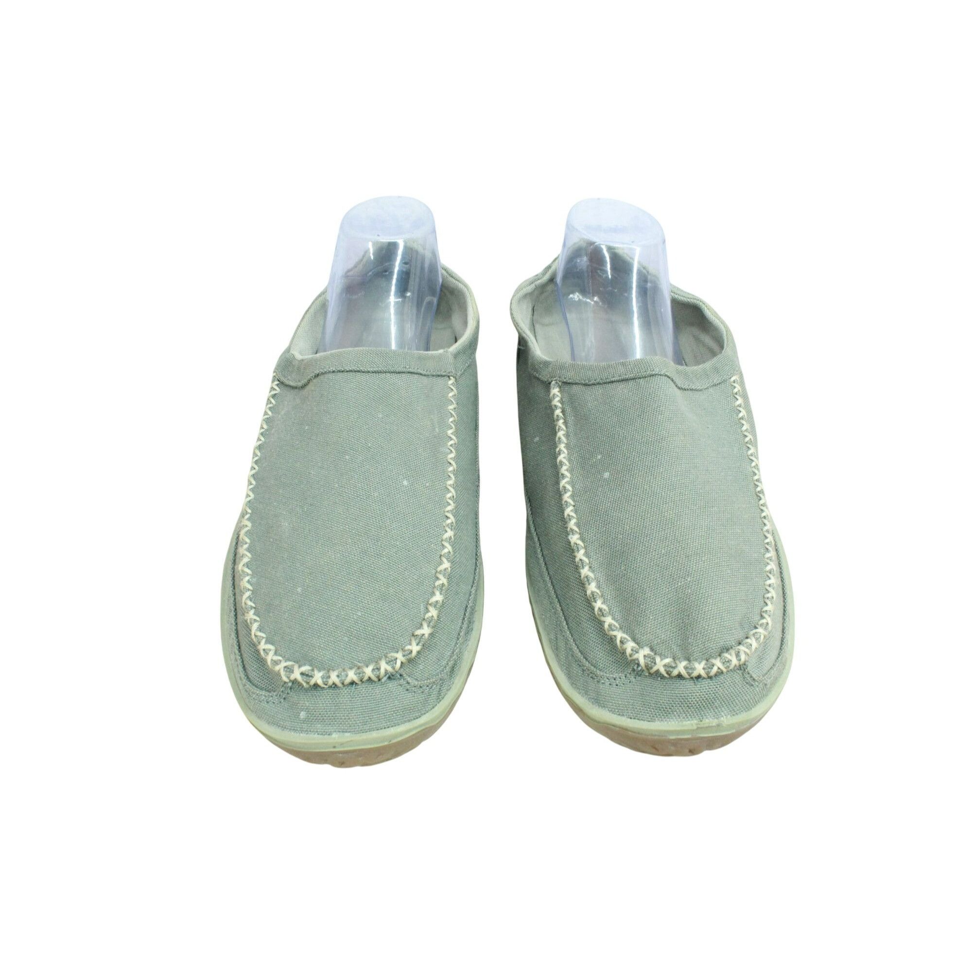 L.L. Bean LL Bean Gray Canvas Non Slip Slipper Scuffs Size US 14 / EU 47 - 5 Thumbnail