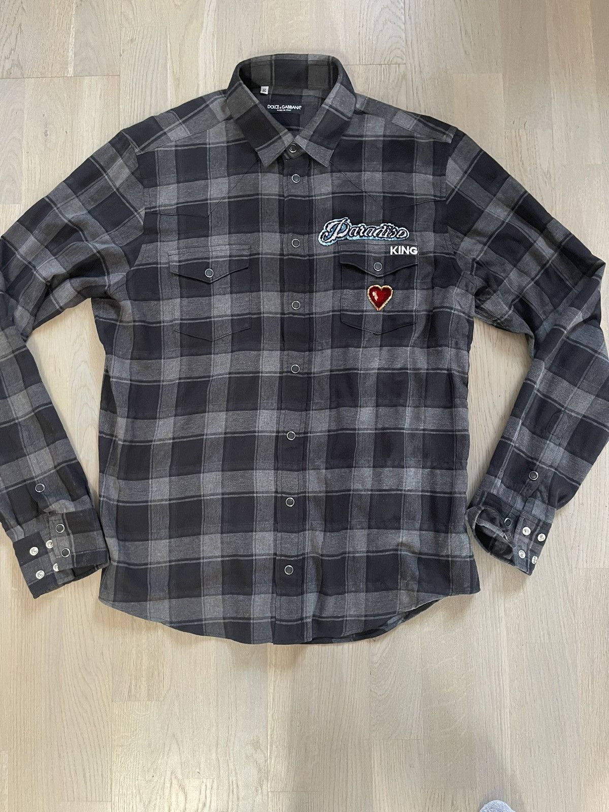 DOLCE AND GABBANA shirt SEE REAL TAPE MEASUREMENTS IN PHOTOS