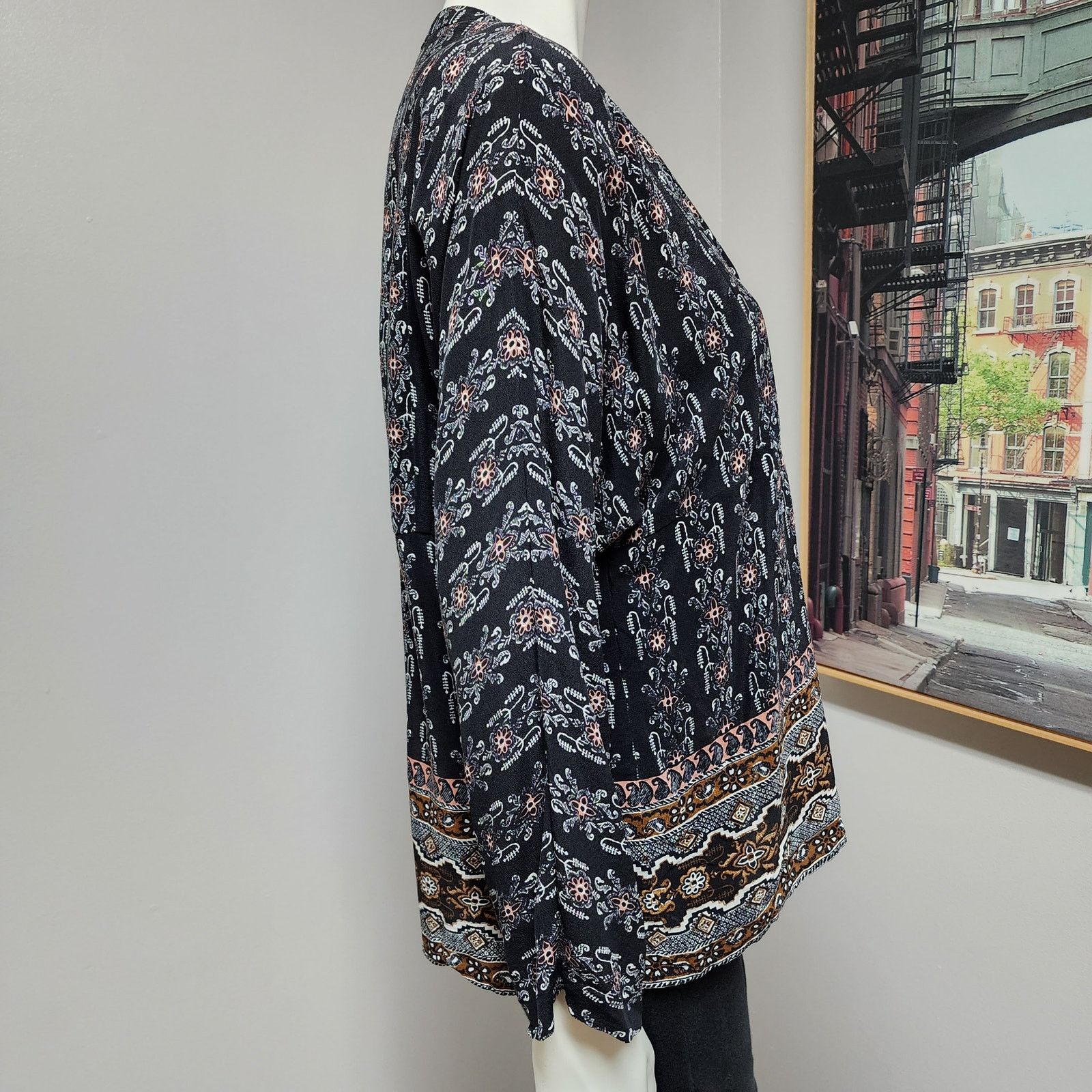 Madewell Madewell Silk Boheme Boho Floral Paisley Blouse Size Large Size L / US 10 / IT 46 - 2 Thumbnail