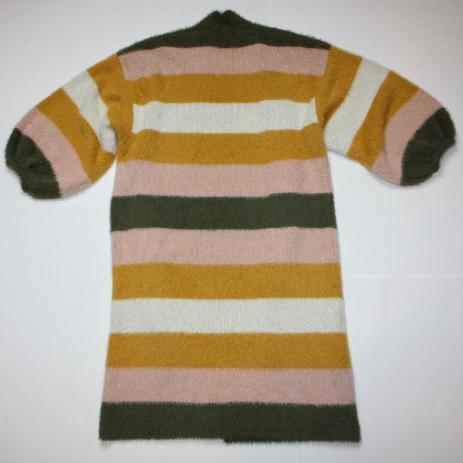 Anthropologie Cozy Striped Duster Kimono Cardigan Sweater in One size OS Size ONE SIZE - 11 Thumbnail