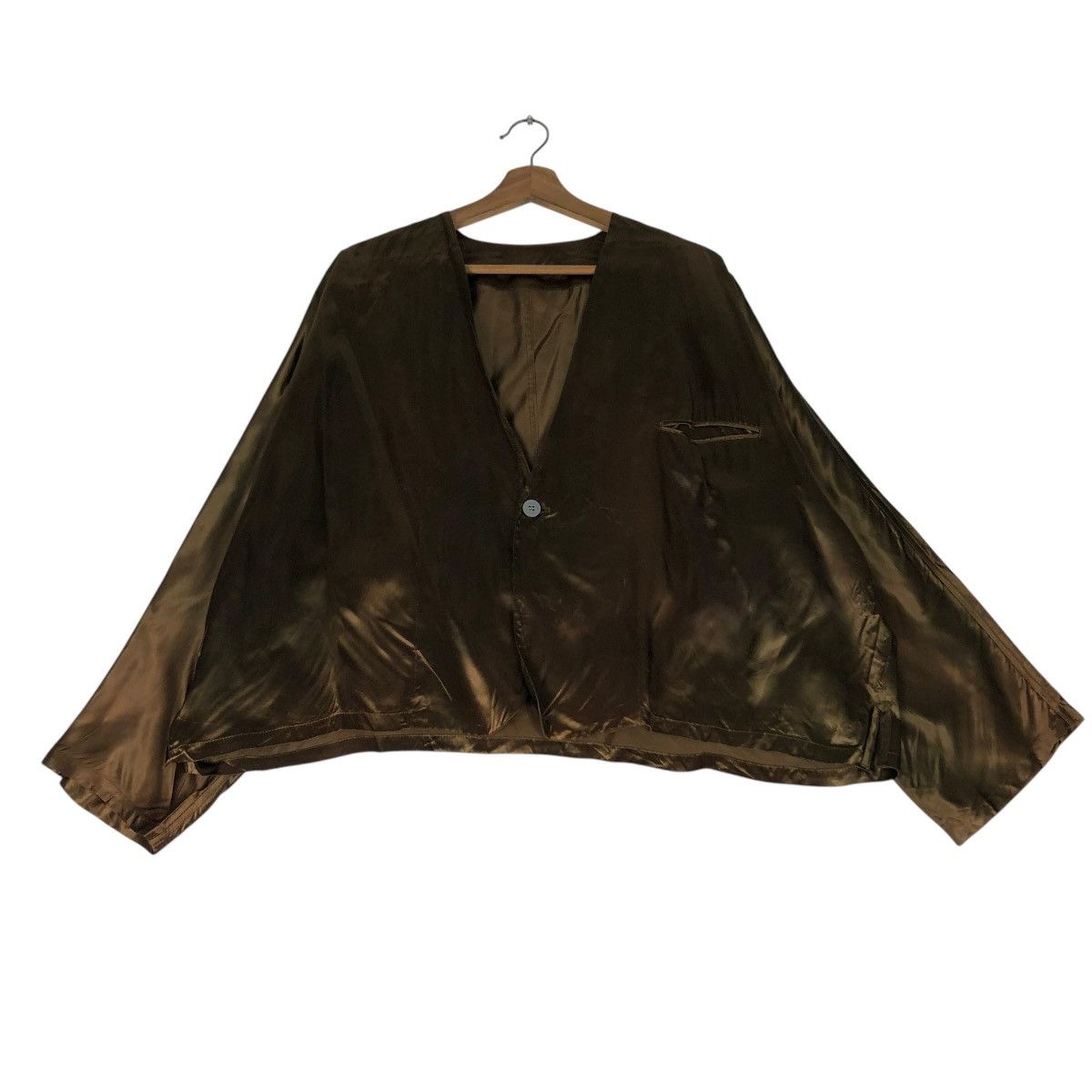 Yohji Yamamoto 🔥VINTAGE Y’S YOHJI YAMAMOTO SATIN JACKET Size US M / EU 48-50 / 2 - 1 Thumbnail