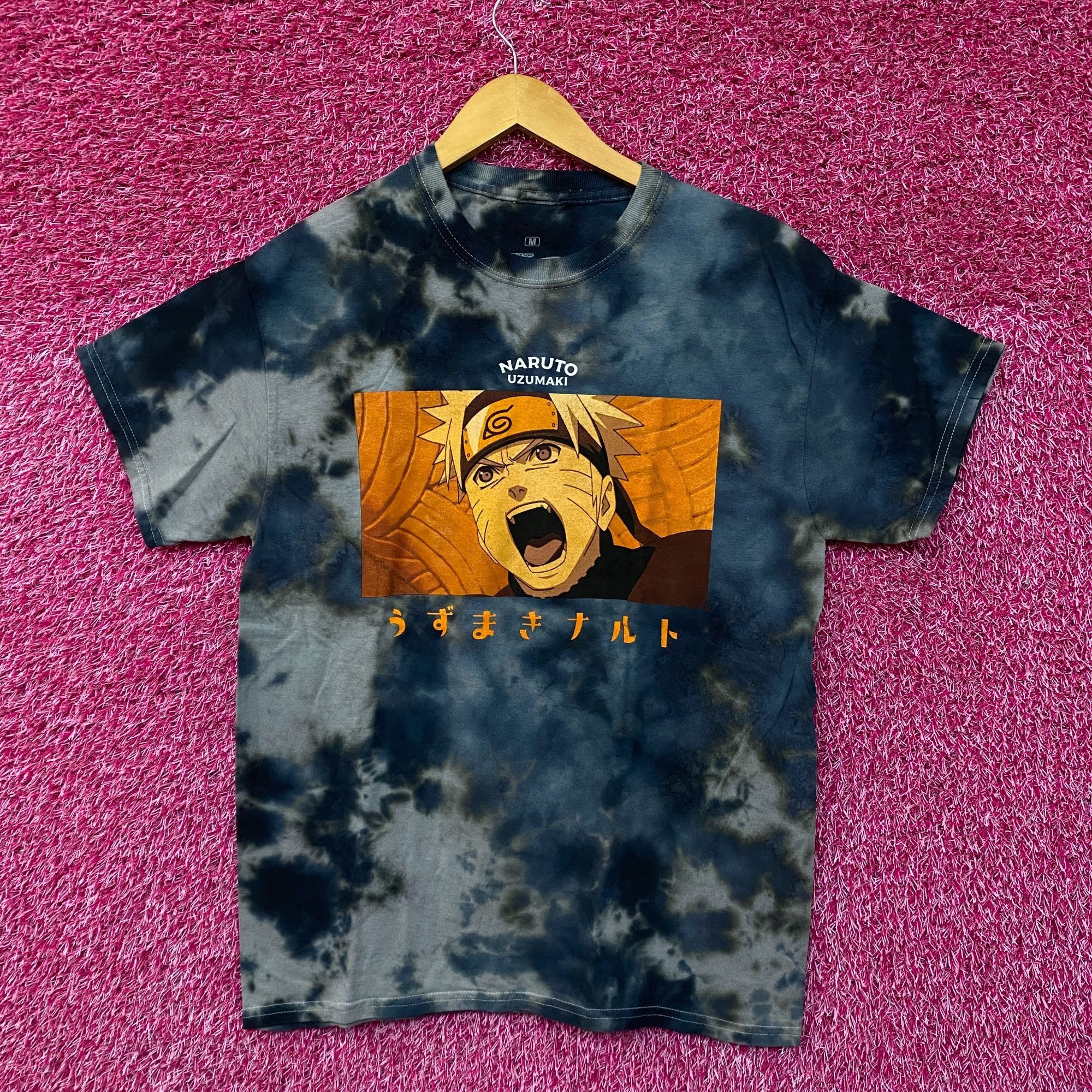 Anime Naruto Uzumaki Nine Tails Jinchuriki Anime Tie Dye Tee M Size US M / EU 48-50 / 2 - 1 Thumbnail