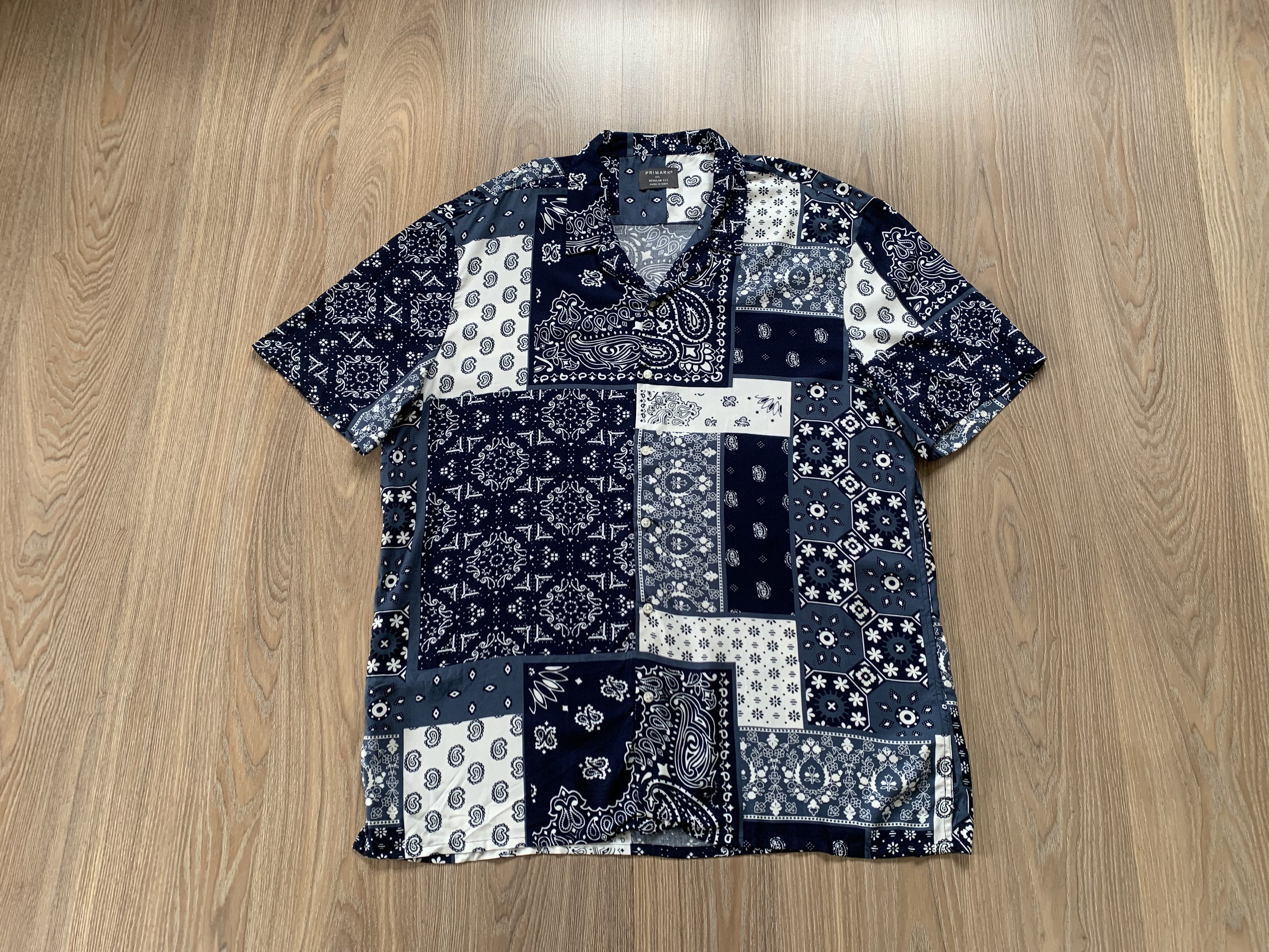 Primark Primark Regular Fit Printed Hawaiian Shirt Size US XXL / EU 58 / 5 - 1 Thumbnail