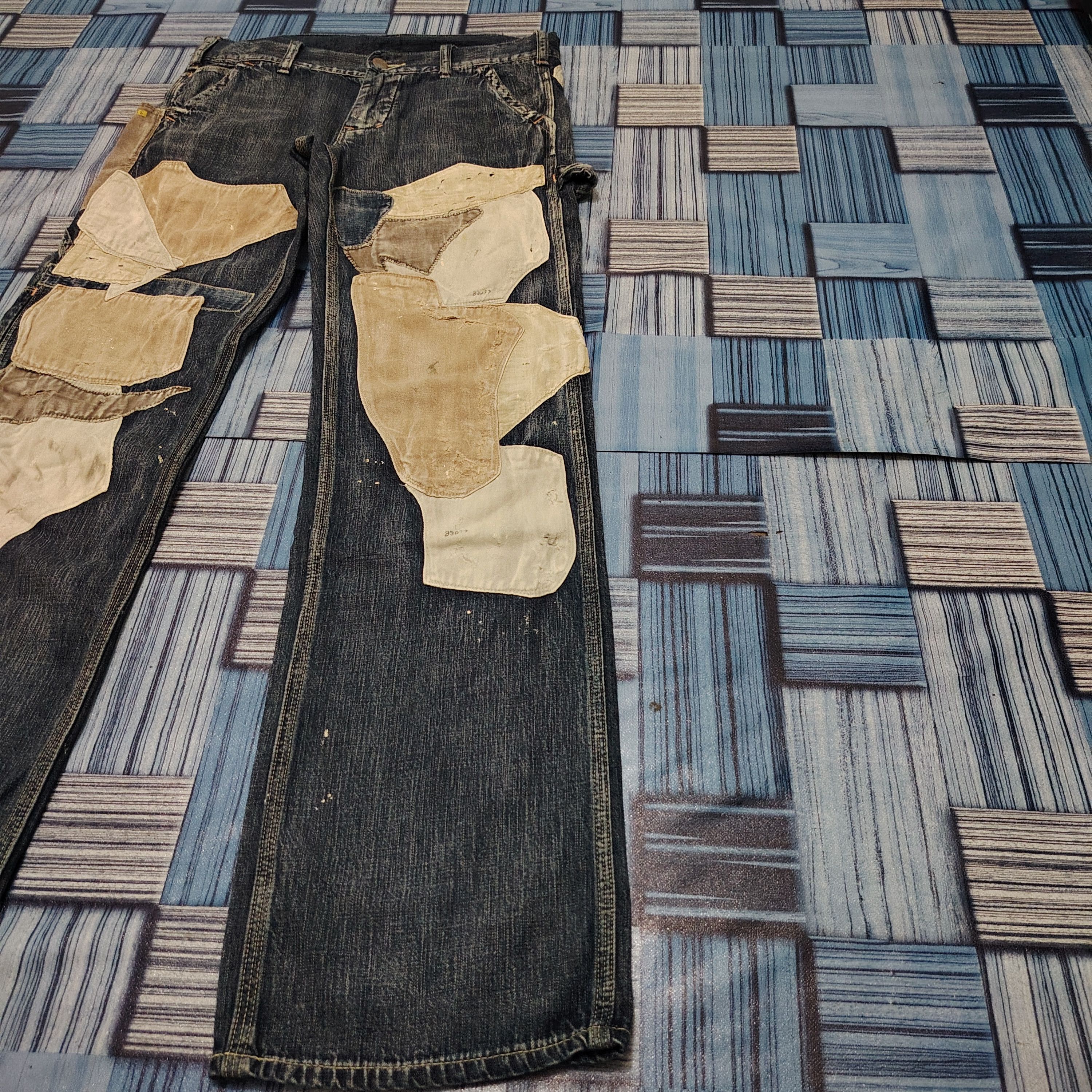 Kapital Kountry 💥Insane💥 Vtg Denim & Dungaree Patchwork design soft denim Size US 30 / EU 46 - 5 Thumbnail
