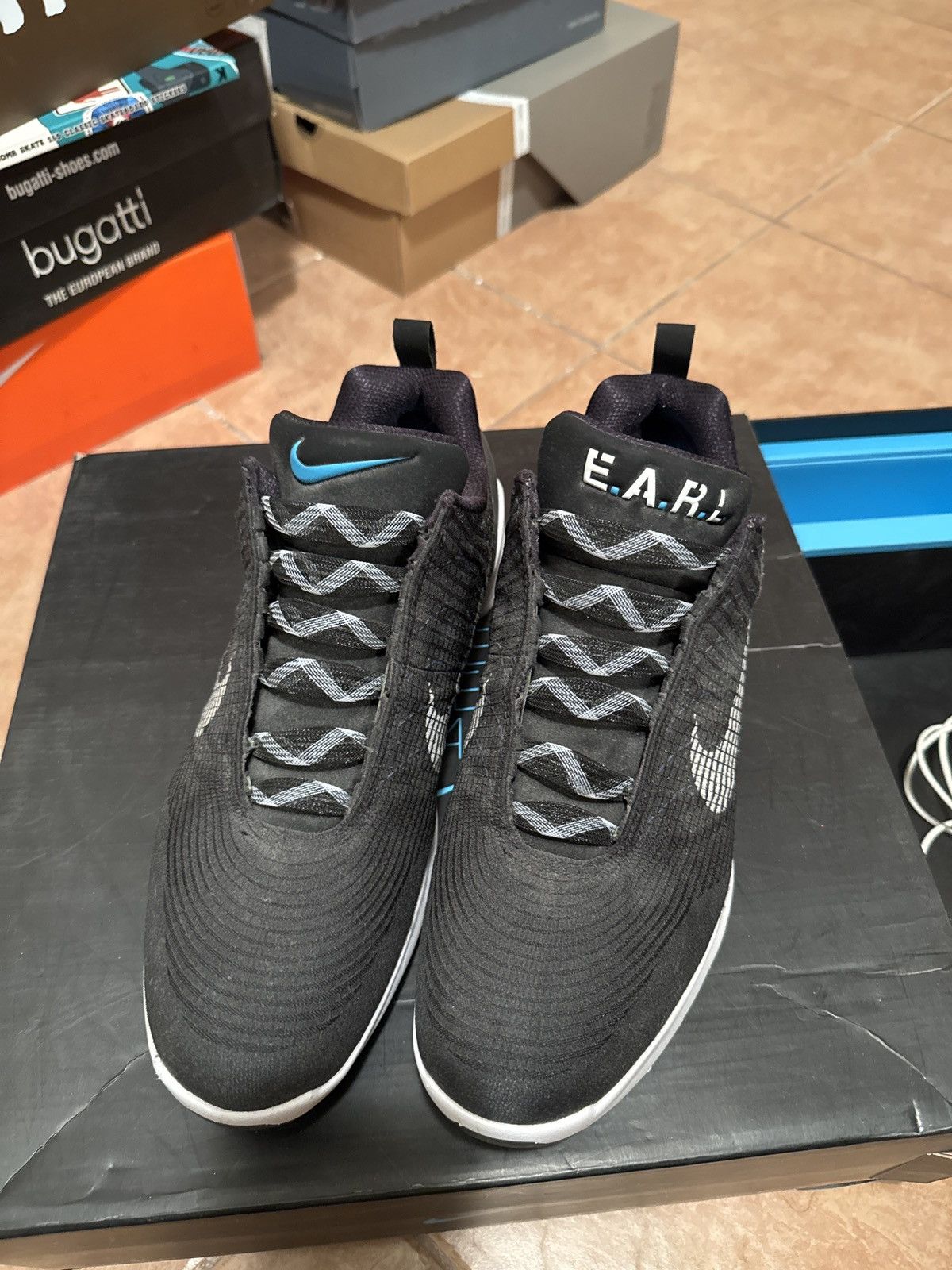 Nike Nike Hyper Adapt 1.0 black / white / blue lagoon size 12.5 Size US 12.5 / EU 45-46 - 7 Thumbnail