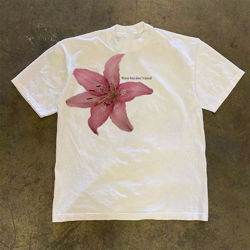 Vintage White washed vintage floral print t-shirt Size US M / EU 48-50 / 2 - 1 Thumbnail