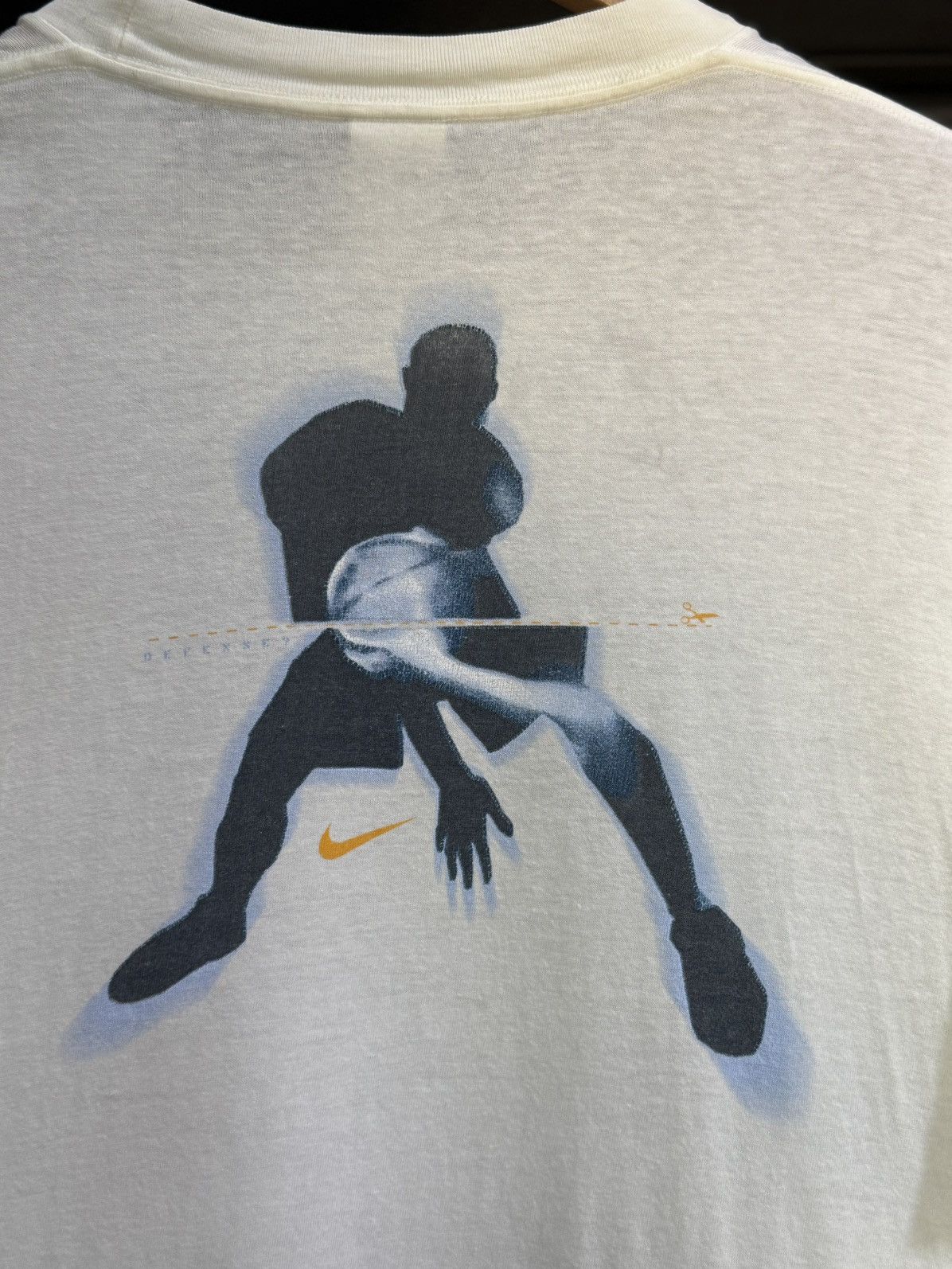 NBA Vintage 90s Nike Gary Paytons Nba Faded Tee Size US XL / EU 56 / 4 - 2 Thumbnail
