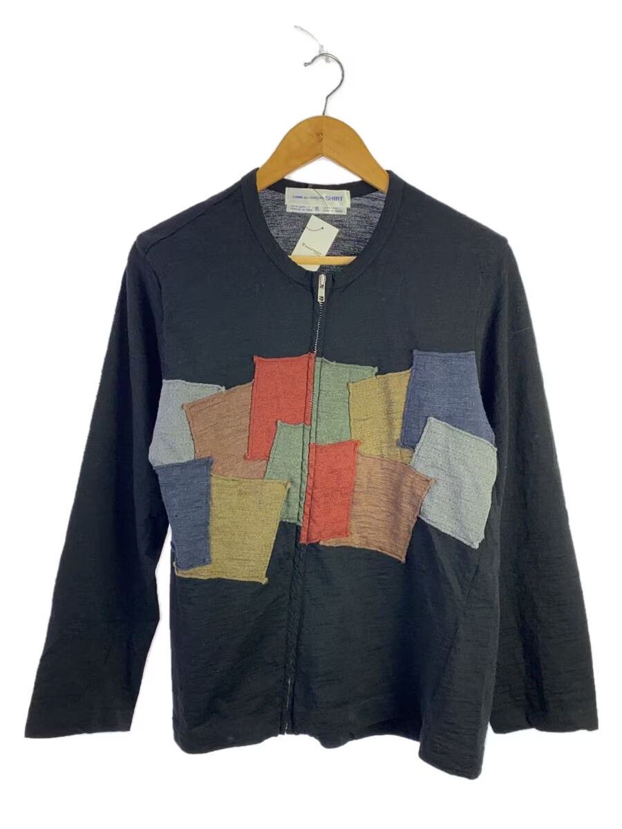 Comme des Garcons × Comme des Garcons SHIRT Patchwork Wool Zip Sweater Size US M / EU 48-50 / 2 - 1 Thumbnail