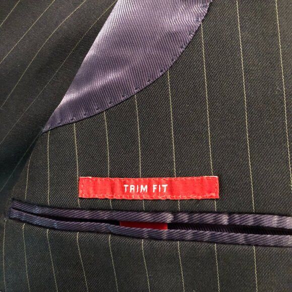 Saks Fifth Avenue Saks fifth avenue men's navy 100%wool 2pc suit size:46R Size 46R - 10 Thumbnail