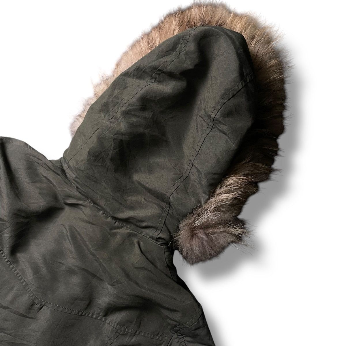 14th Addiction 🇯🇵 SLY CHINESE RACOON DOG FUR DUFFLE JACKET Size US S / EU 44-46 / 1 - 8 Thumbnail