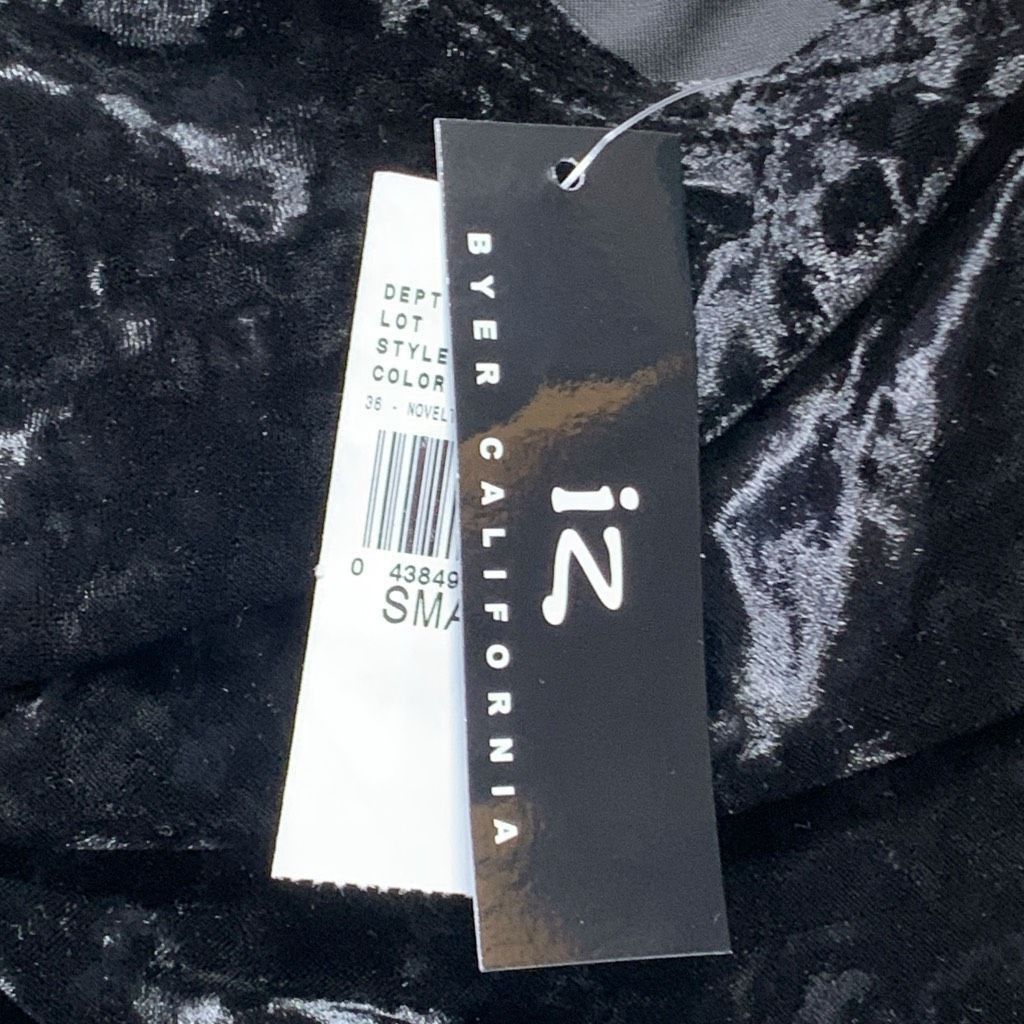 Vintage Vintage Deadstock iZ Byer California Black Velvet Ruffle Det Size S / US 4 / IT 40 - 6 Thumbnail