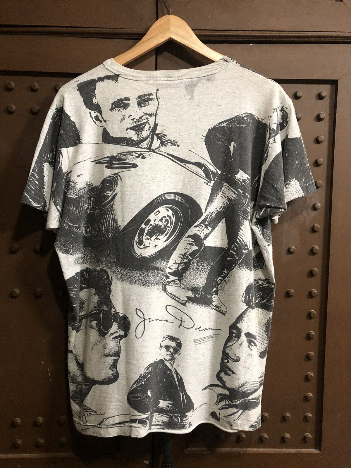 Vintage Vintage 90’s James Dean AOP Shirt Size US L / EU 52-54 / 3 - 2 Thumbnail