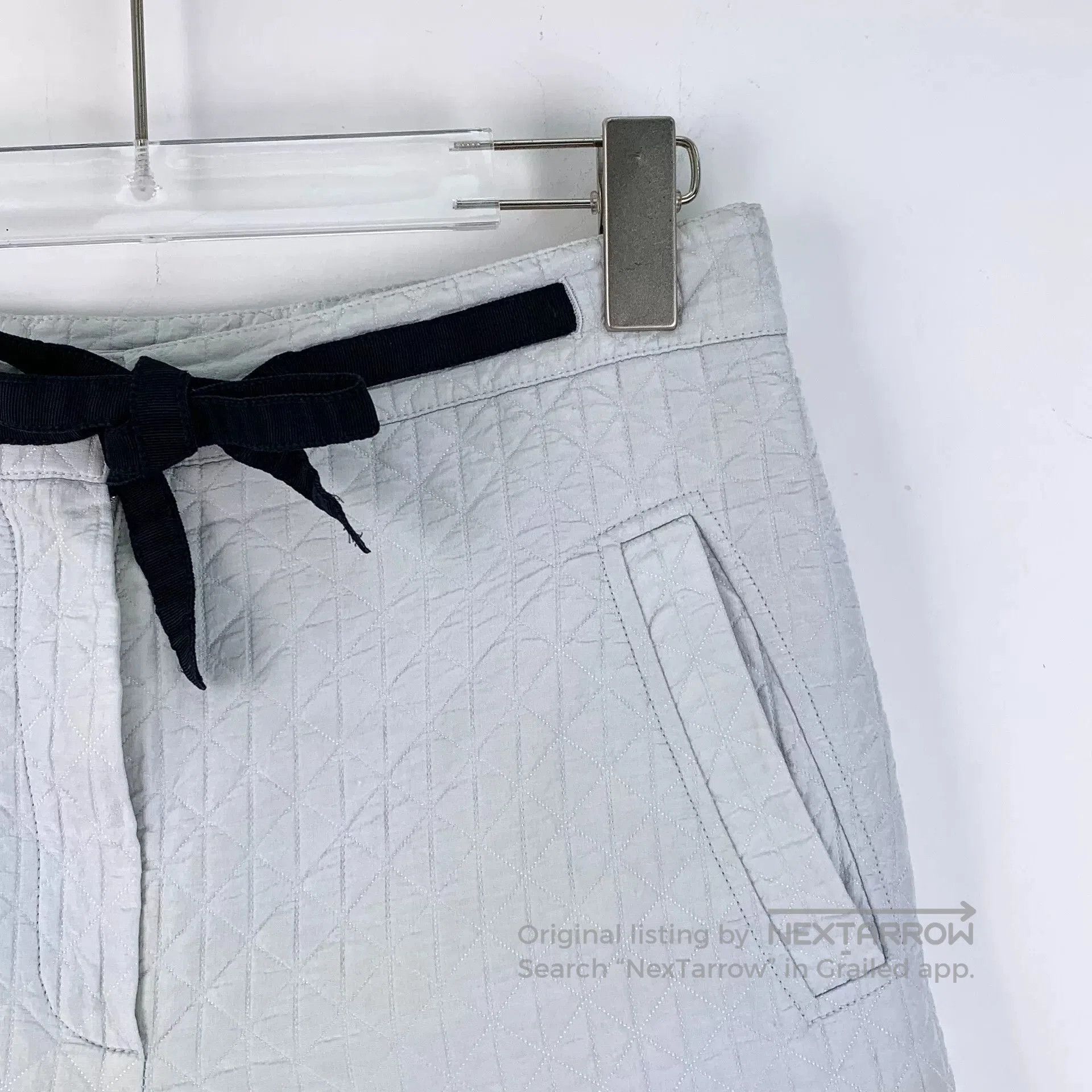 Dior Dior Light Blue Silk Casual Shorts. Size US 36 / EU 52 - 3 Thumbnail