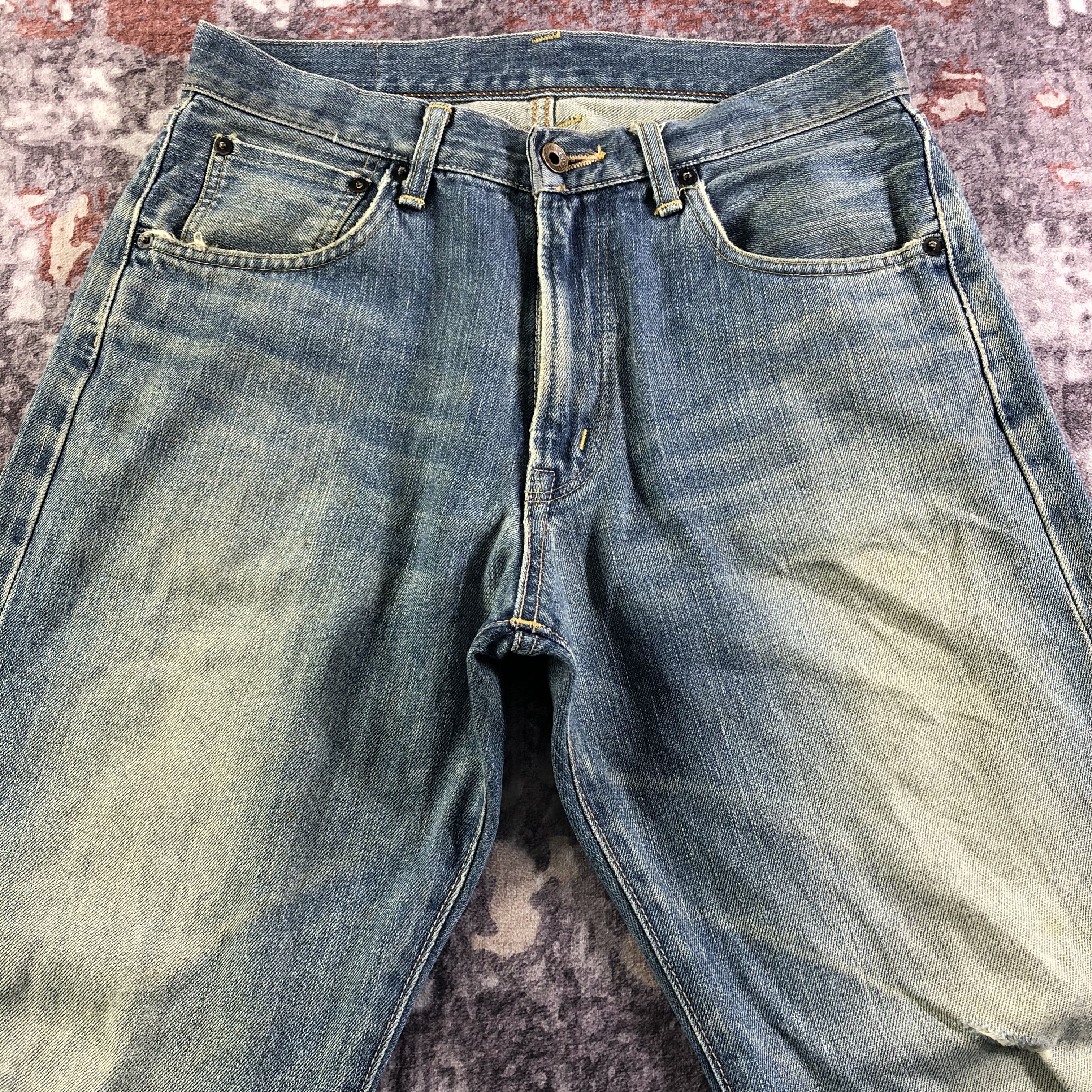 Edwin Vintage Blue Wash Edwin 505 Selvedge Jeans-JM3679 Size US 31 - 3 Thumbnail